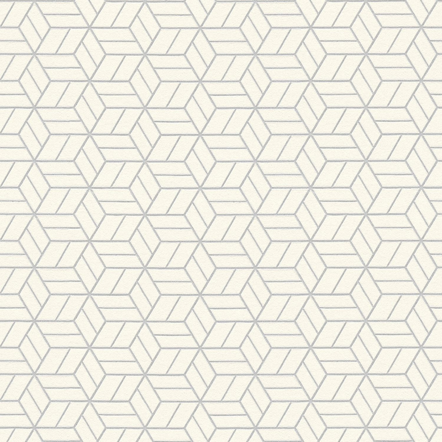 PROFHOME 369203-GU Grafik Tapete Geometrisch glänzend Silber Grau Weiß 0,53 günstig online kaufen