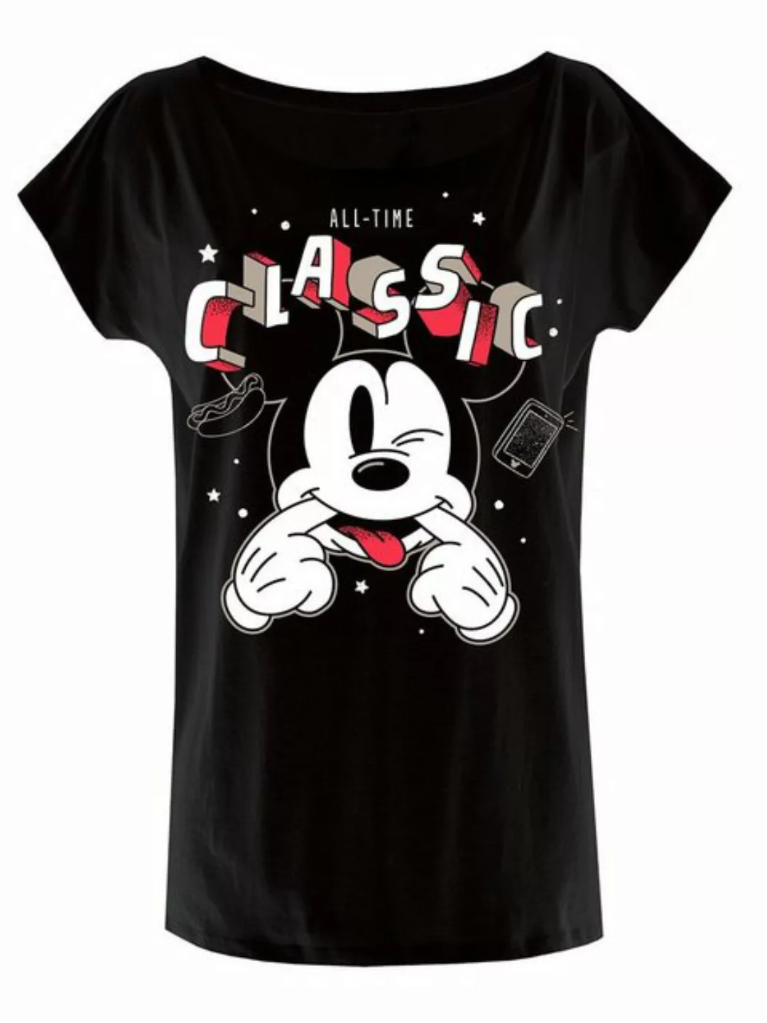 Disney All Time Classic Loose Shirt female schwarz günstig online kaufen