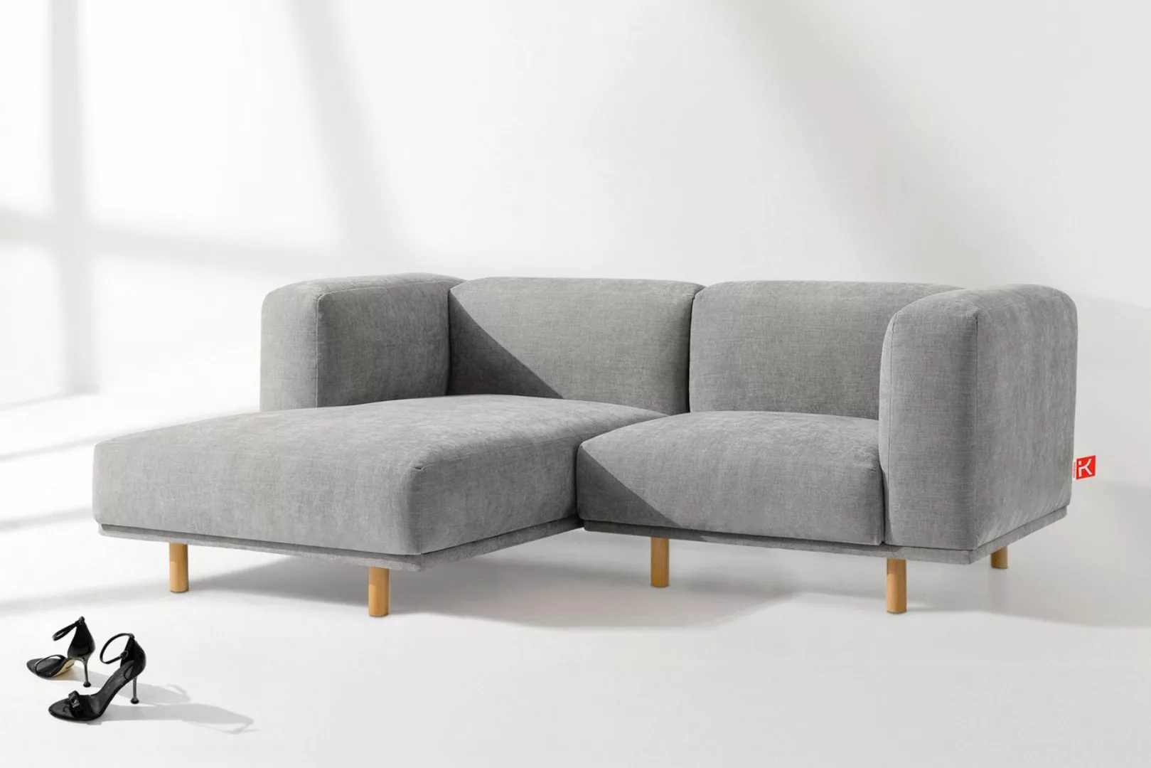 KONSIMO® Ecksofa FOSERO Ecksofa links, hergestellt in der EU, handgearbeite günstig online kaufen