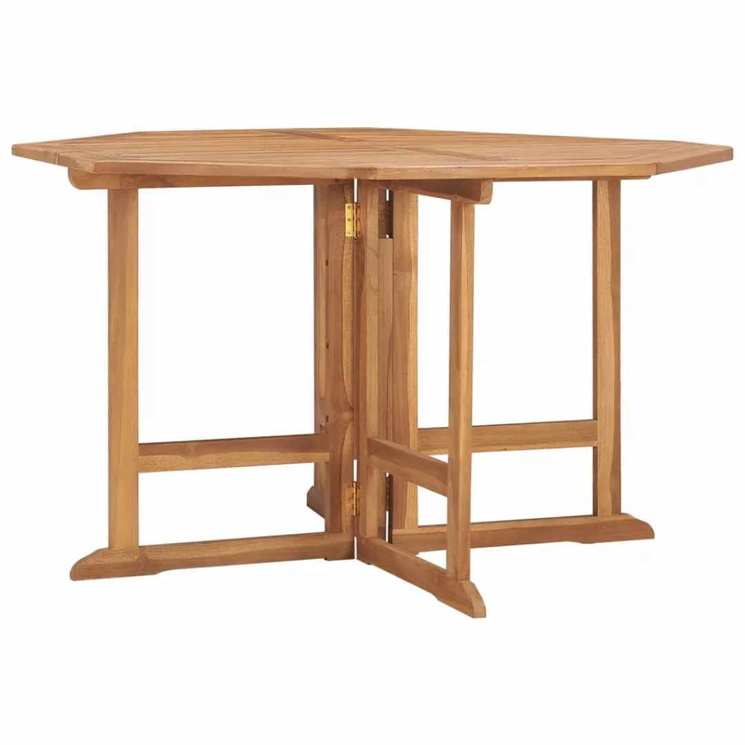 Vidaxl Garten-esstisch Klappbar 110x110x75 Cm Massivholz Teak günstig online kaufen