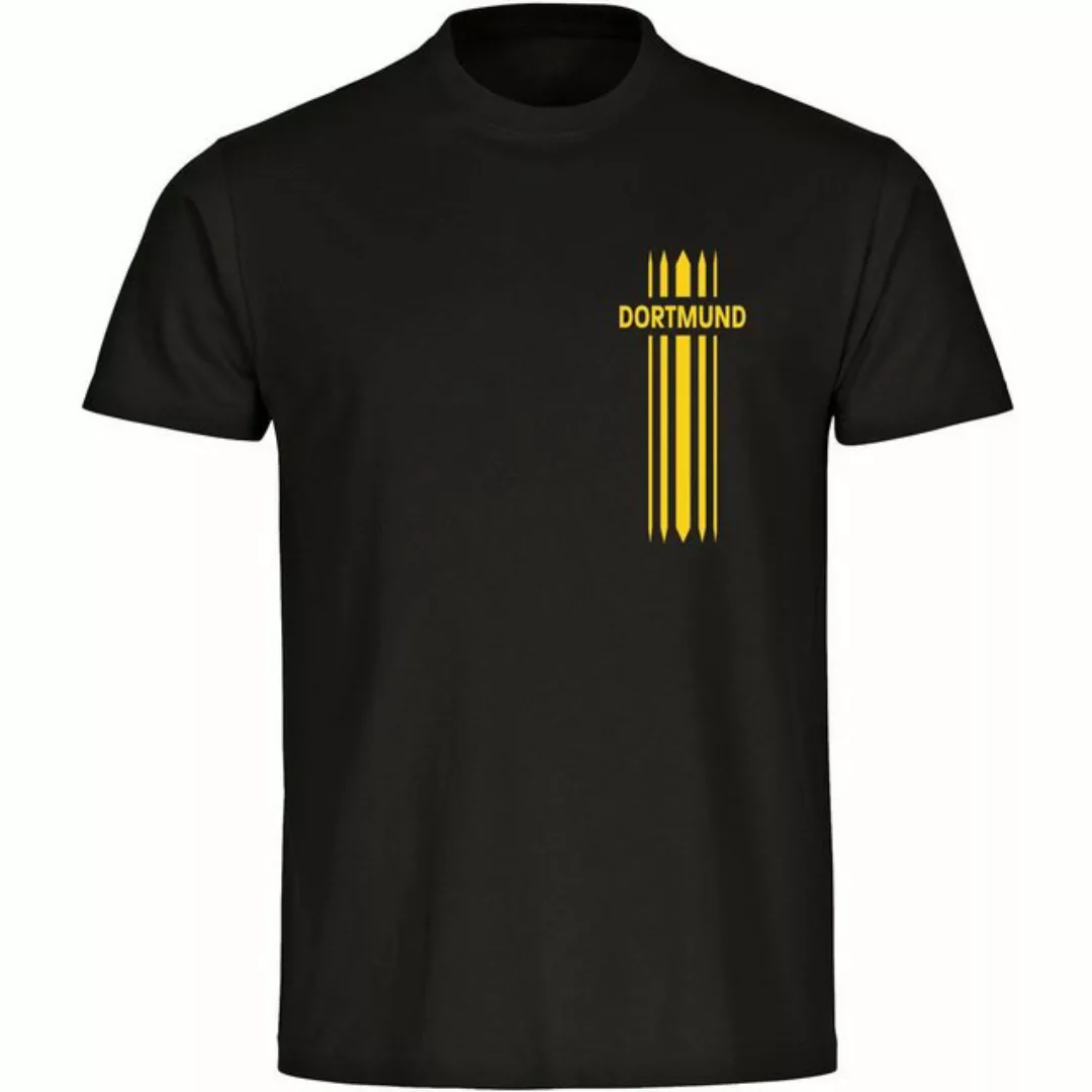 multifanshop T-Shirt Herren Dortmund - Streifen - Männer günstig online kaufen