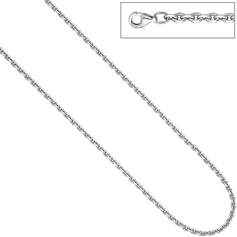 SIGO Ankerkette 925 Silber diamantiert 3,4 mm 45 cm Kette Halskette Silberk günstig online kaufen