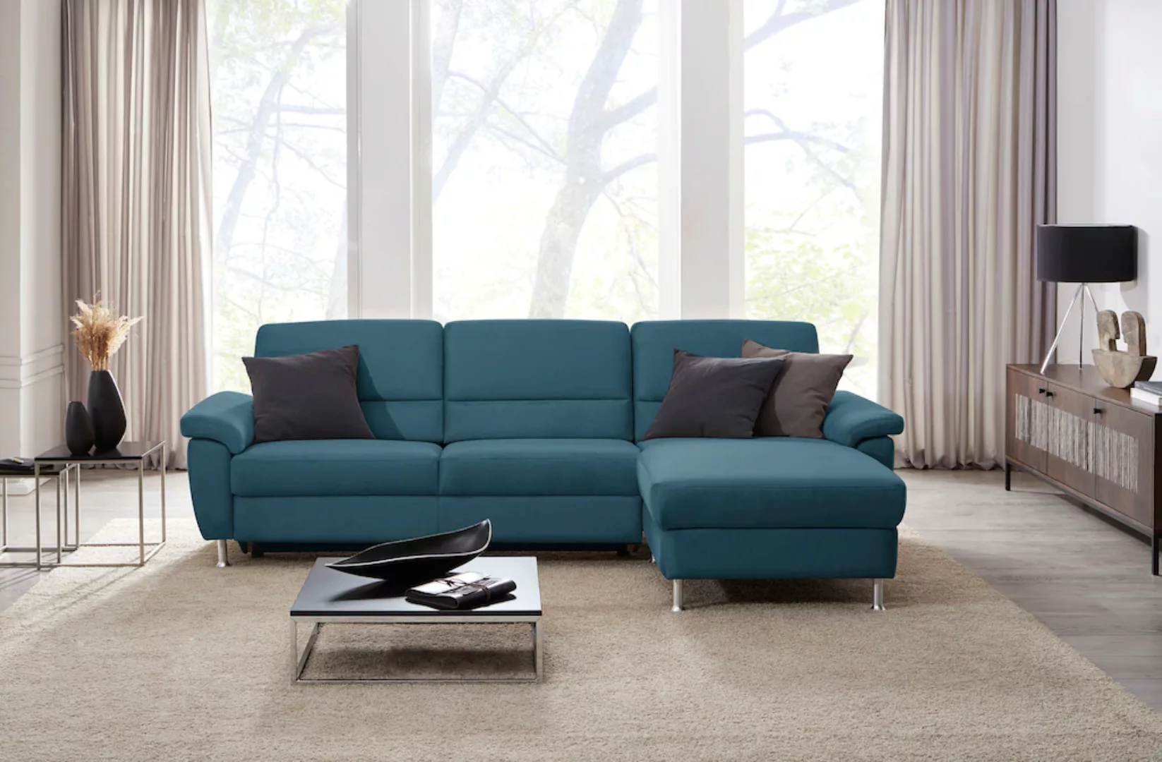 CALIZZA INTERIORS Ecksofa »Onyx L-Form«, Recamiere links oder rechts, wahlw günstig online kaufen