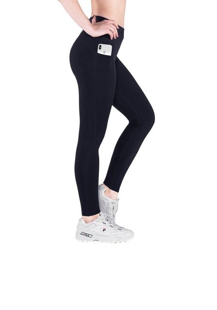 VS Variosports Yogaleggings Damen Yoga Leggings lang, 100% blickdicht, hohe günstig online kaufen