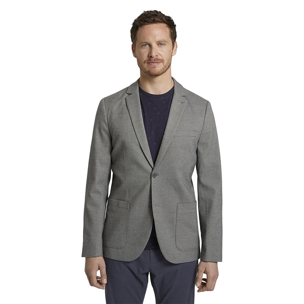 Tom Tailor Blazer 48 Blazer Structure Blue günstig online kaufen