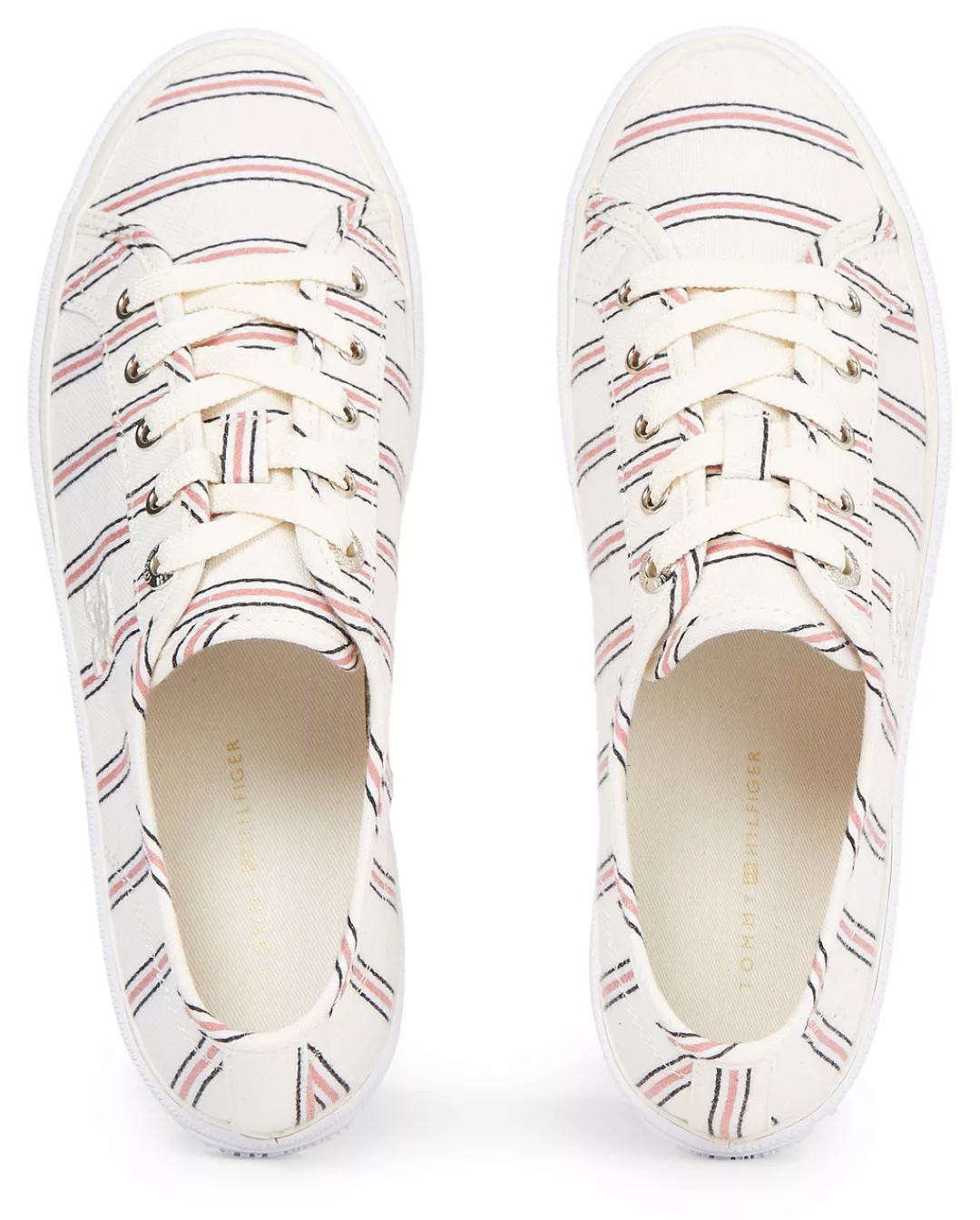 Tommy Hilfiger Plateausneaker "VULC CANVAS SNEAKER SHIRTING" günstig online kaufen