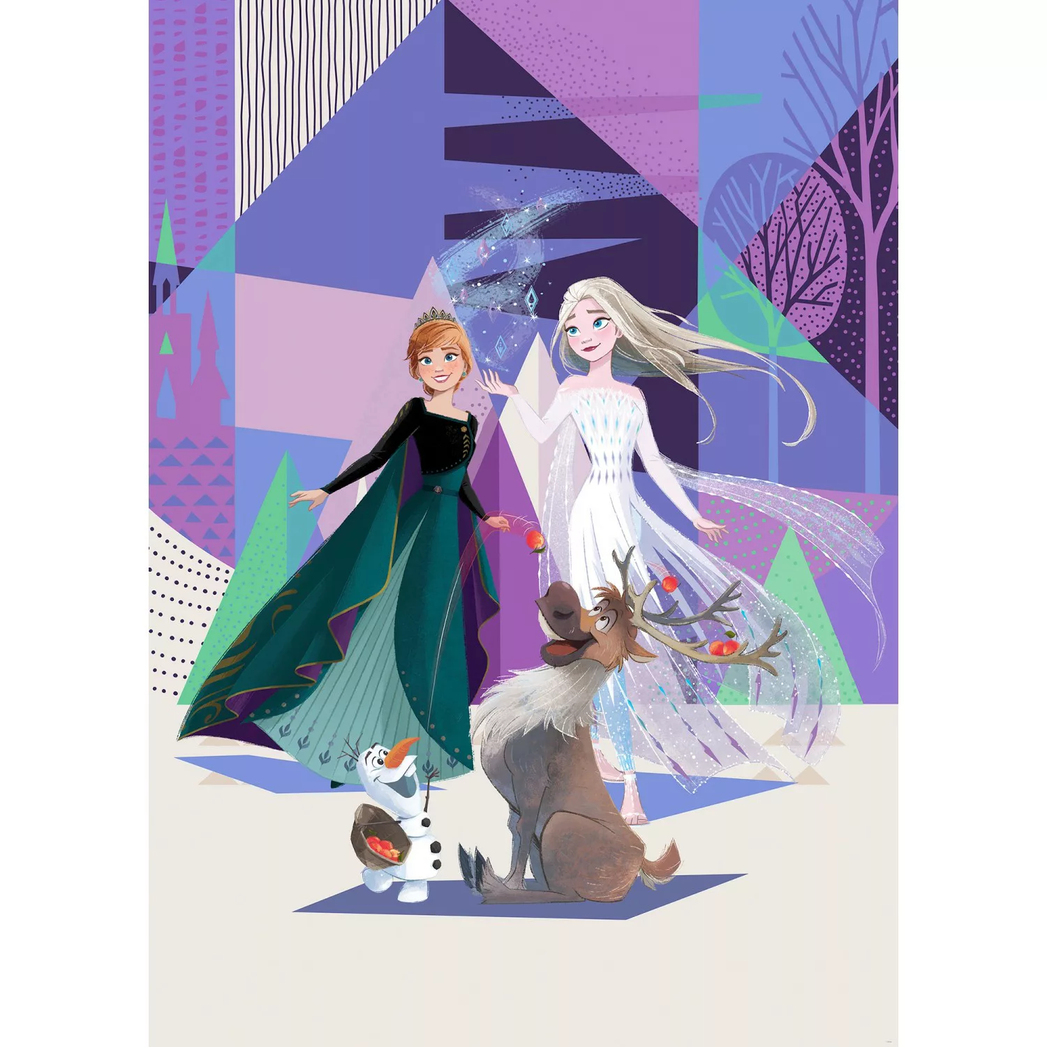 Komar Vliestapete »Frozen Abstract Arendelle« günstig online kaufen