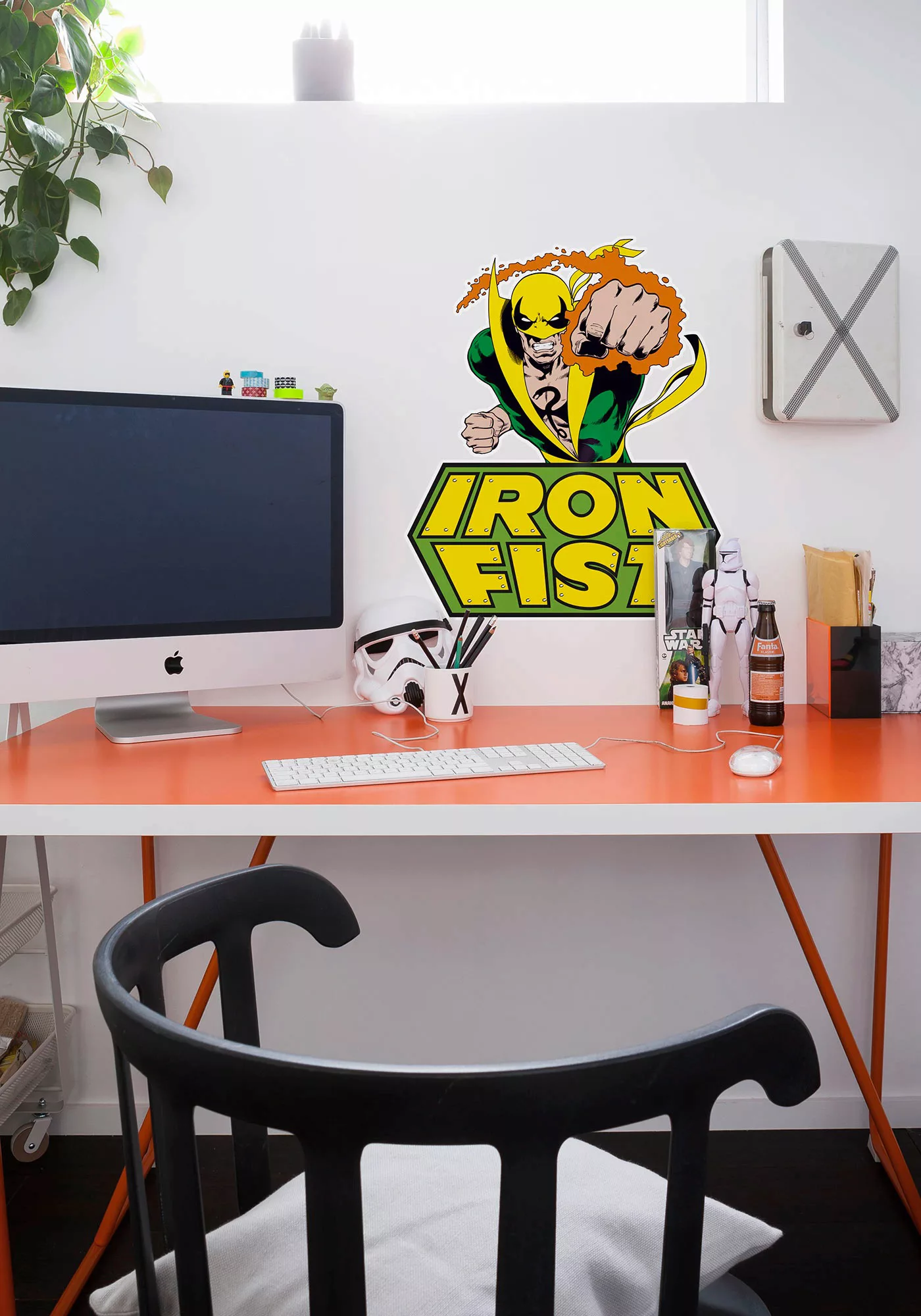KOMAR Wandtattoo - Iron Fist Comic  - Größe 50 x 70 cm mehrfarbig Gr. one s günstig online kaufen
