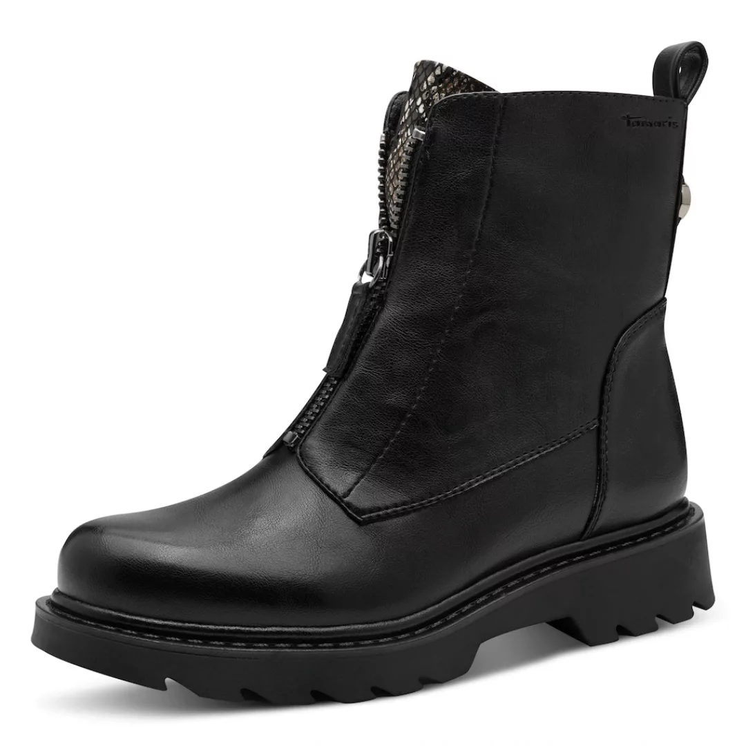 Tamaris Stiefelette, Blockabsatz, Boots mit Front- und Innenreißverschluss günstig online kaufen