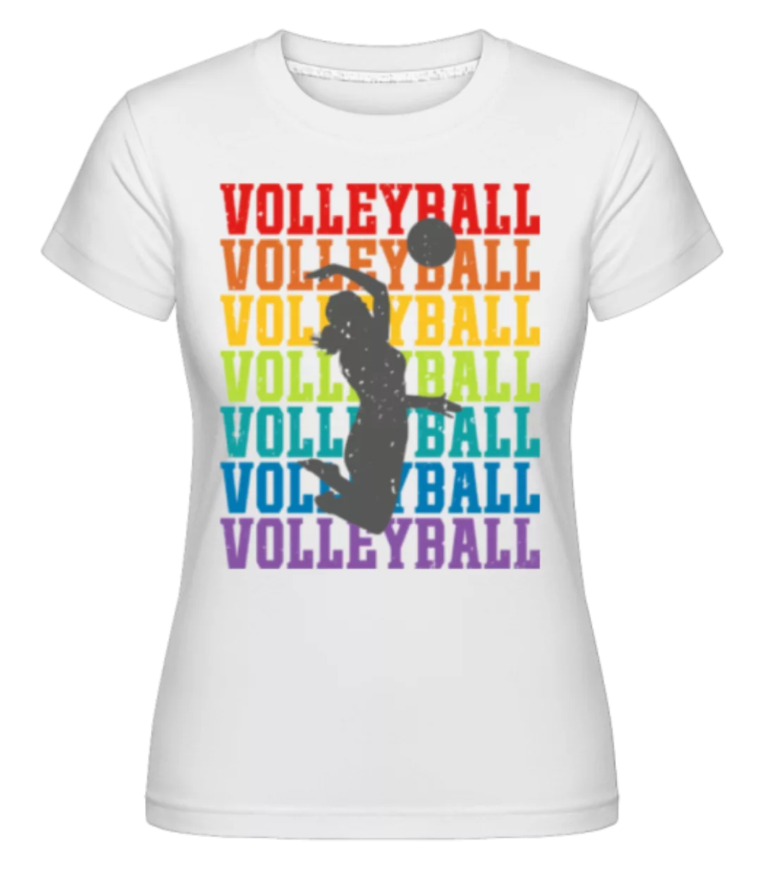 Volleyball Retro Woman · Shirtinator Frauen T-Shirt günstig online kaufen