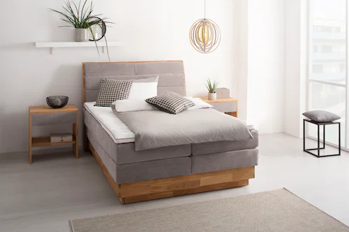 OTTO products Boxspringbett, LED-Beleuchtung, mit zertifizierten, recycelte günstig online kaufen