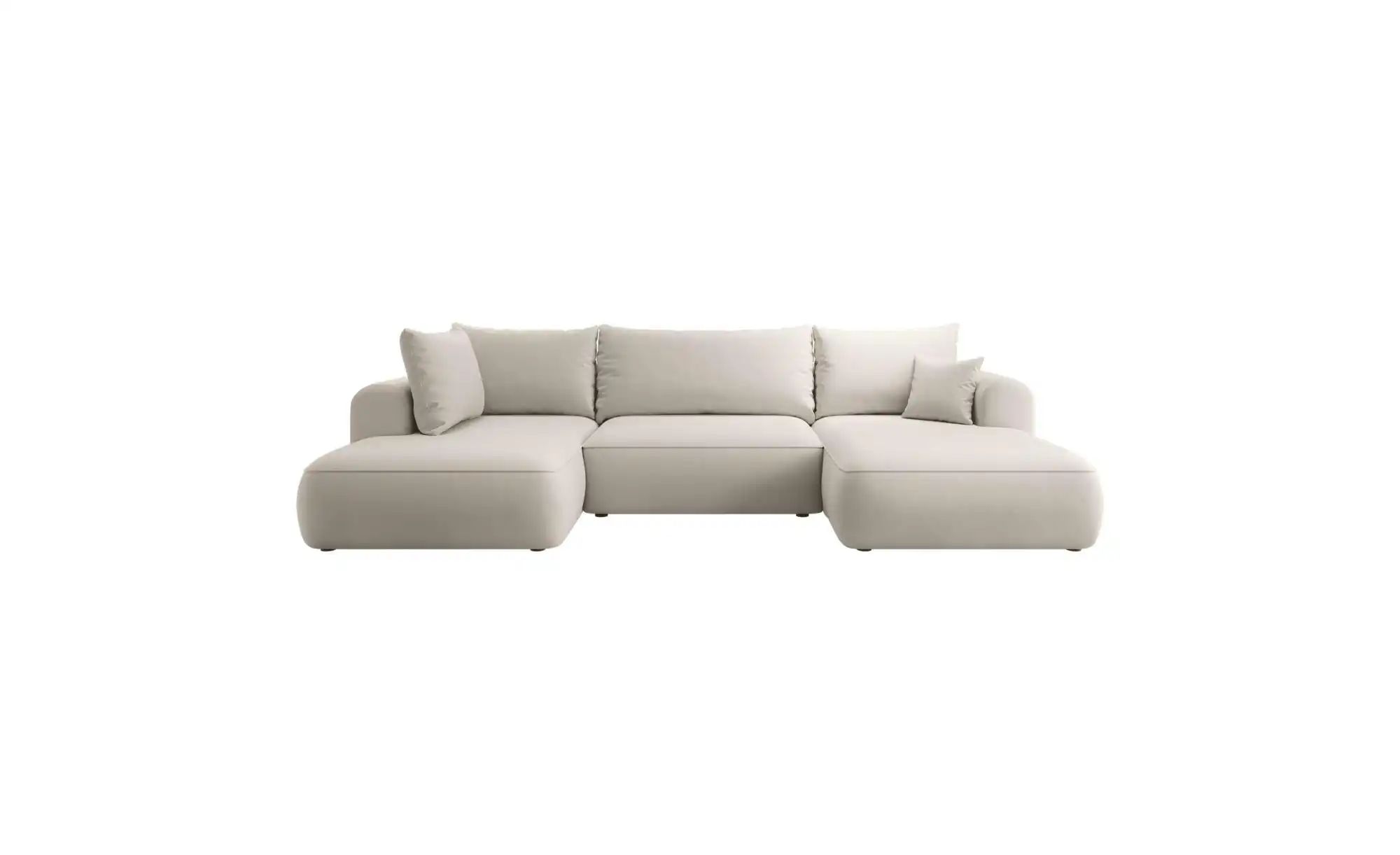 Selsey Wohnlandschaft mit Schlaffunktion Ovo ¦ creme ¦ Maße (cm): B: 375 H: günstig online kaufen