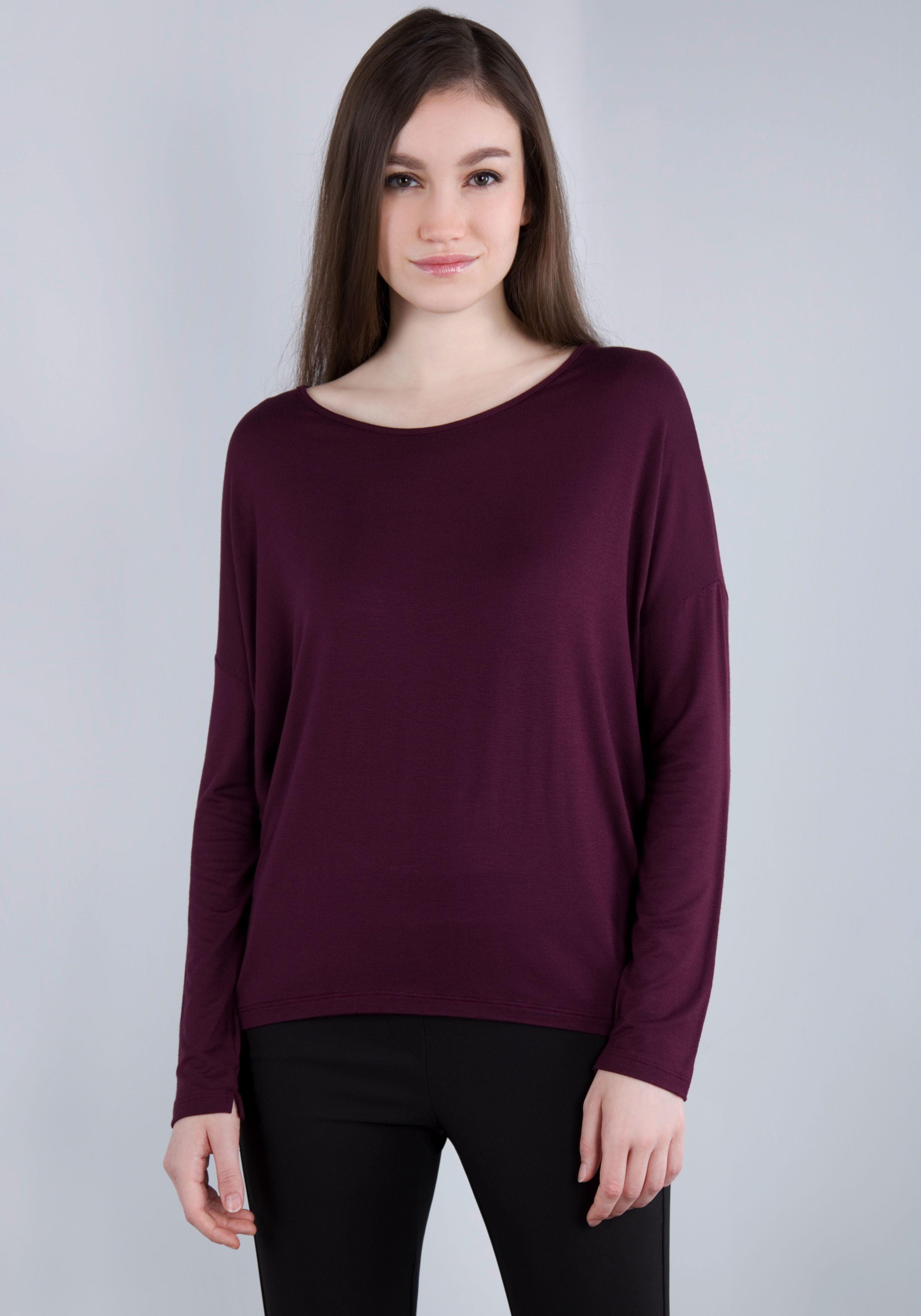 IMPERIAL Langarmshirt in lässiger "O - günstig online kaufen