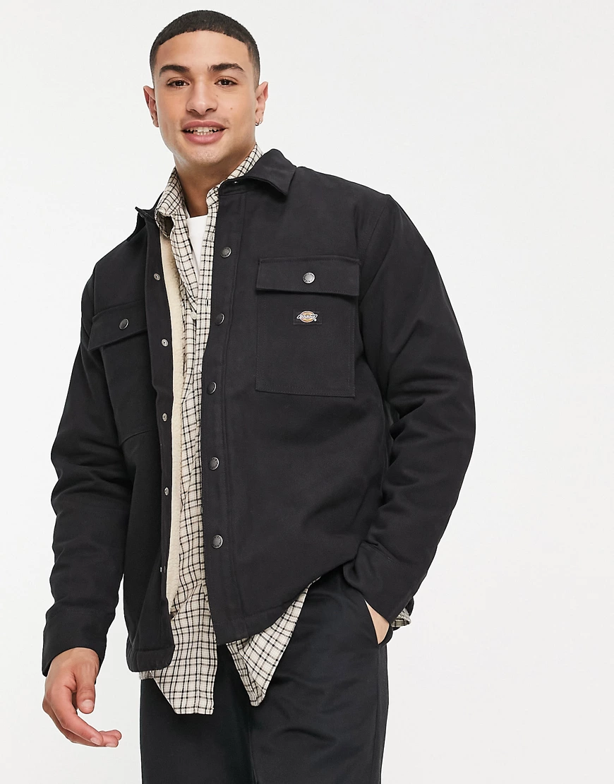 Dickies – DC – Hemdjacke in Schwarz günstig online kaufen