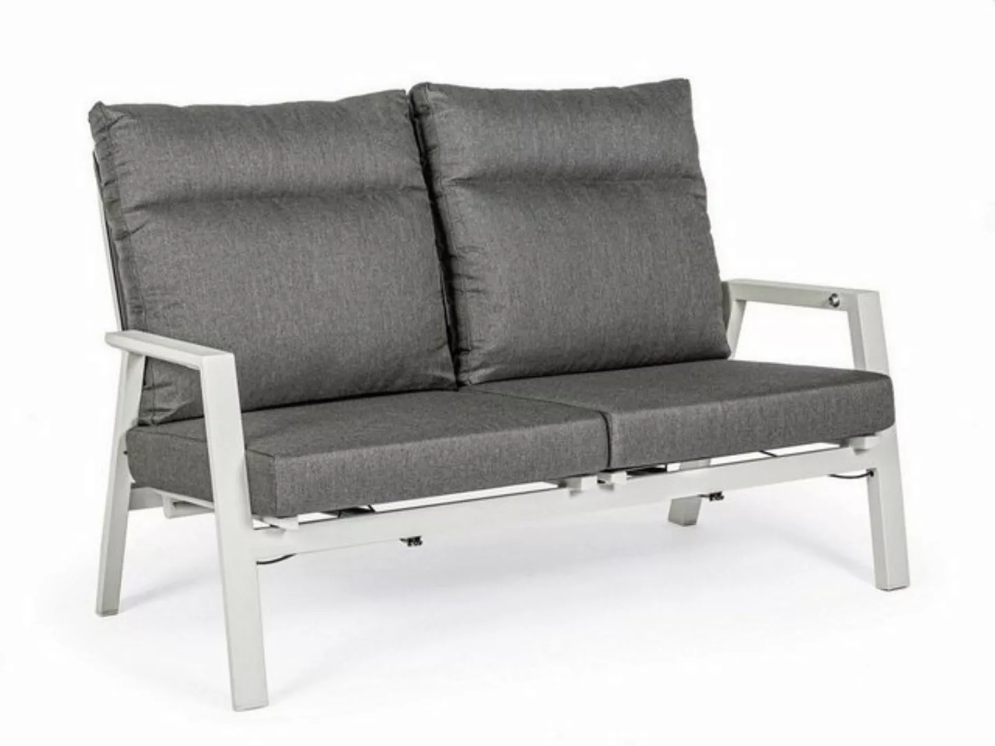 Natur24 Sofa Sofa Kledi 152x81x98cm Aluminium Sofa Couch Polster günstig online kaufen
