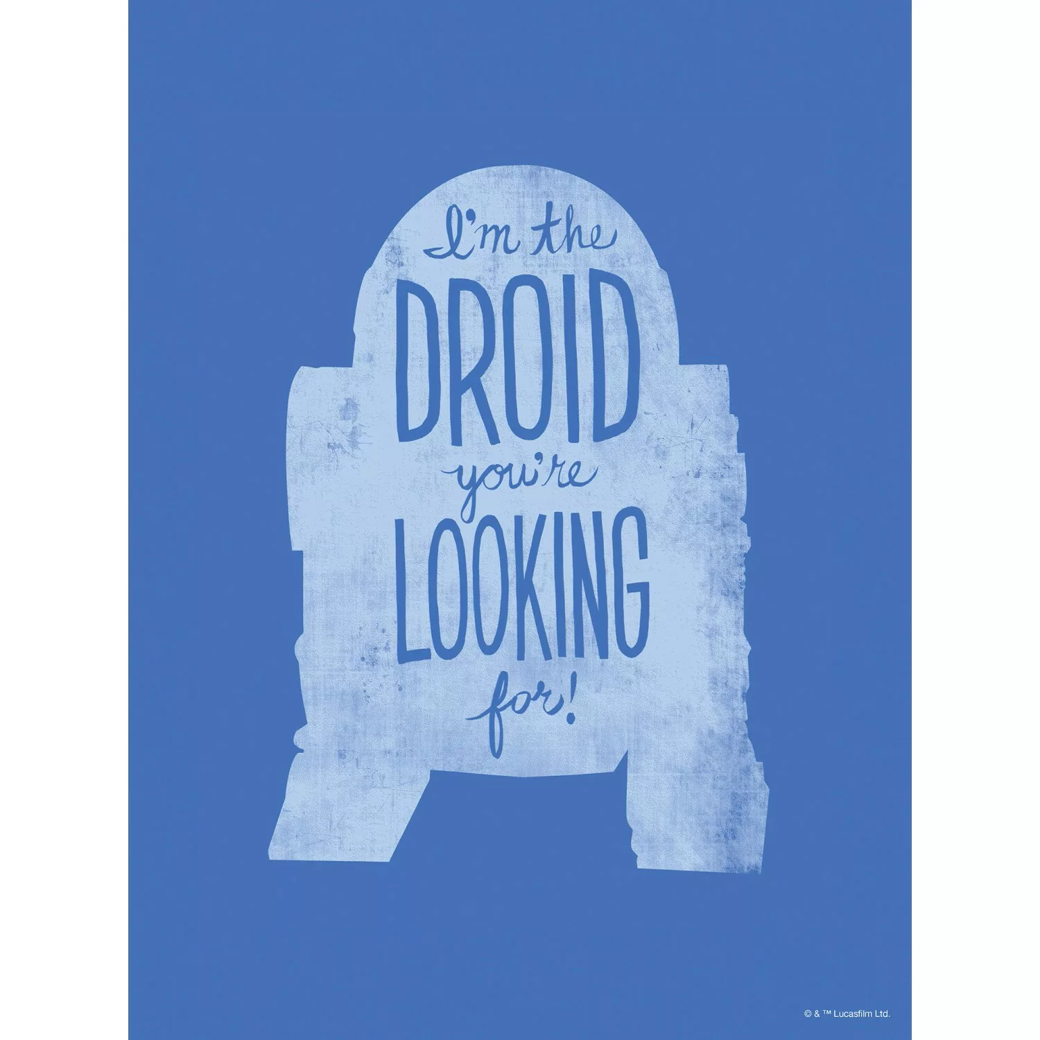 Disney Poster R2D2 Quotes Blau 30 x 40 cm 612171 günstig online kaufen