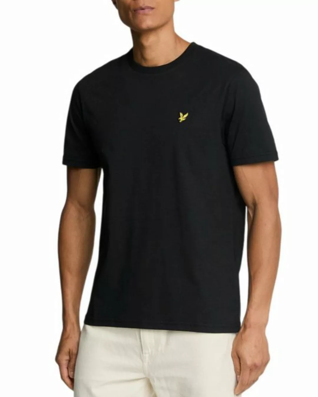 Lyle & Scott T-Shirt Aus 100% Baumwolle Gerader Schnitt günstig online kaufen