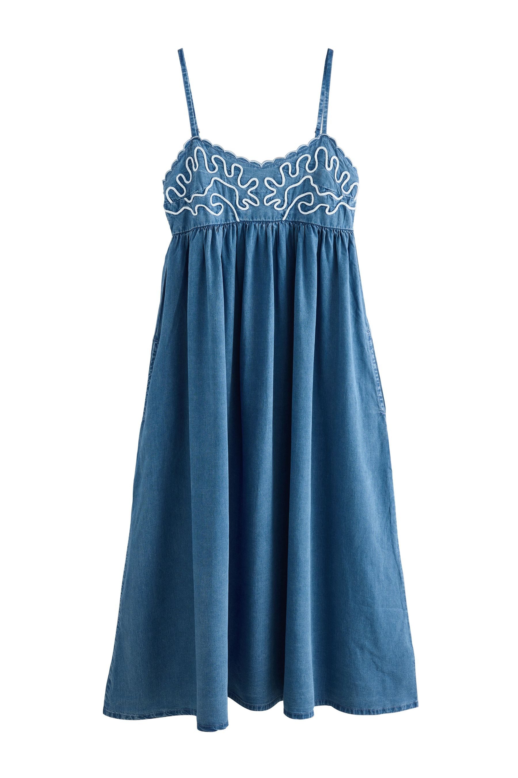 Next Jeanskleid Leichtes Cornelli Denim-Maxikleid mit günstig online kaufen