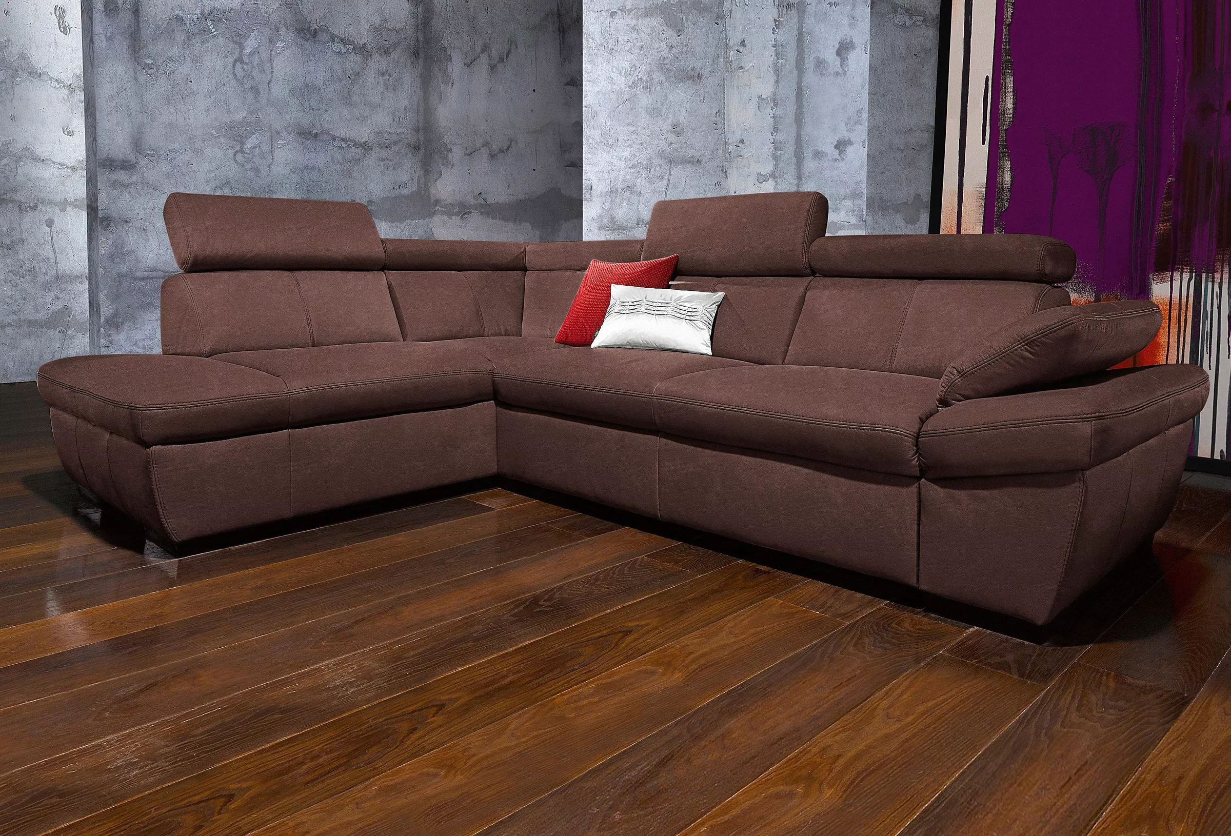 exxpo - sofa fashion Ecksofa "Salerno, klassisch modernes Funktionssofa, ho günstig online kaufen