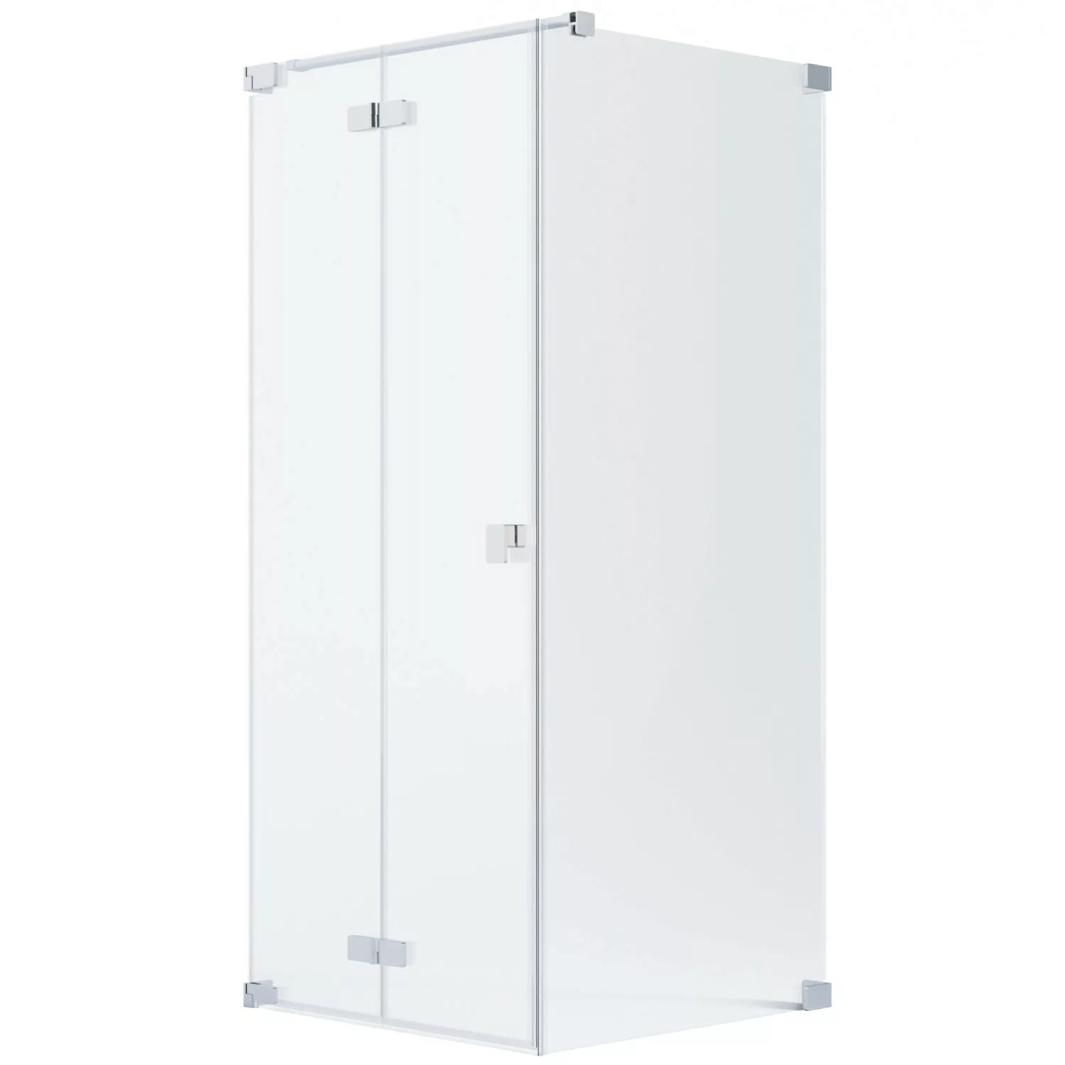 Schöner Wohnen Eckdusche Drehfalttür und Wand R Silbermatt 100 x 90 x 200 c günstig online kaufen