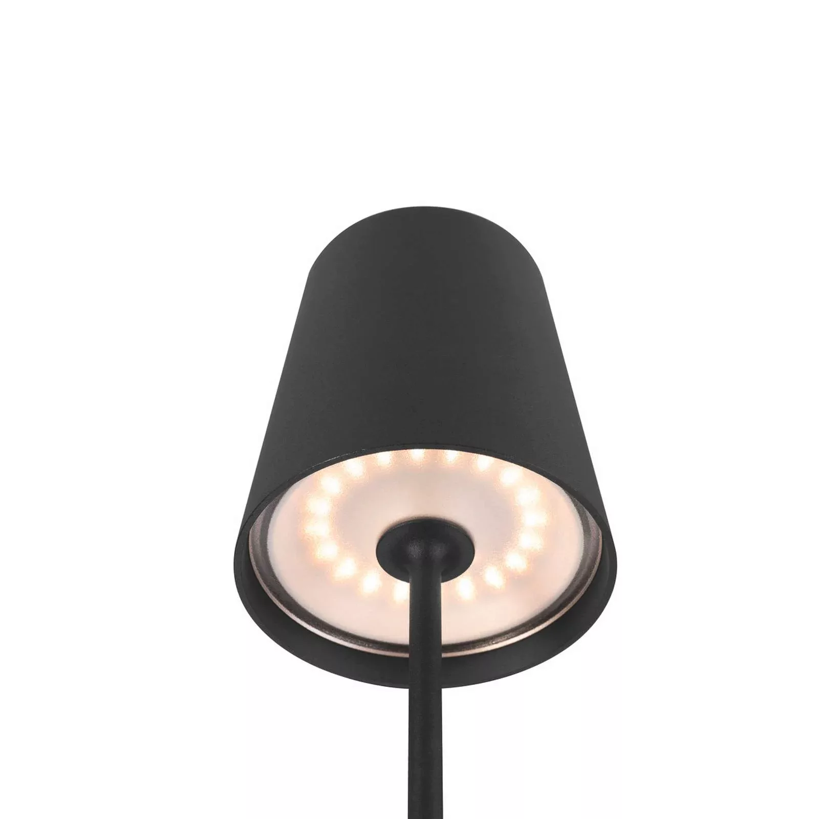 LED Akku Tischleuchte Vinolina Two in Schwarz 2W 190lm IP65 günstig online kaufen