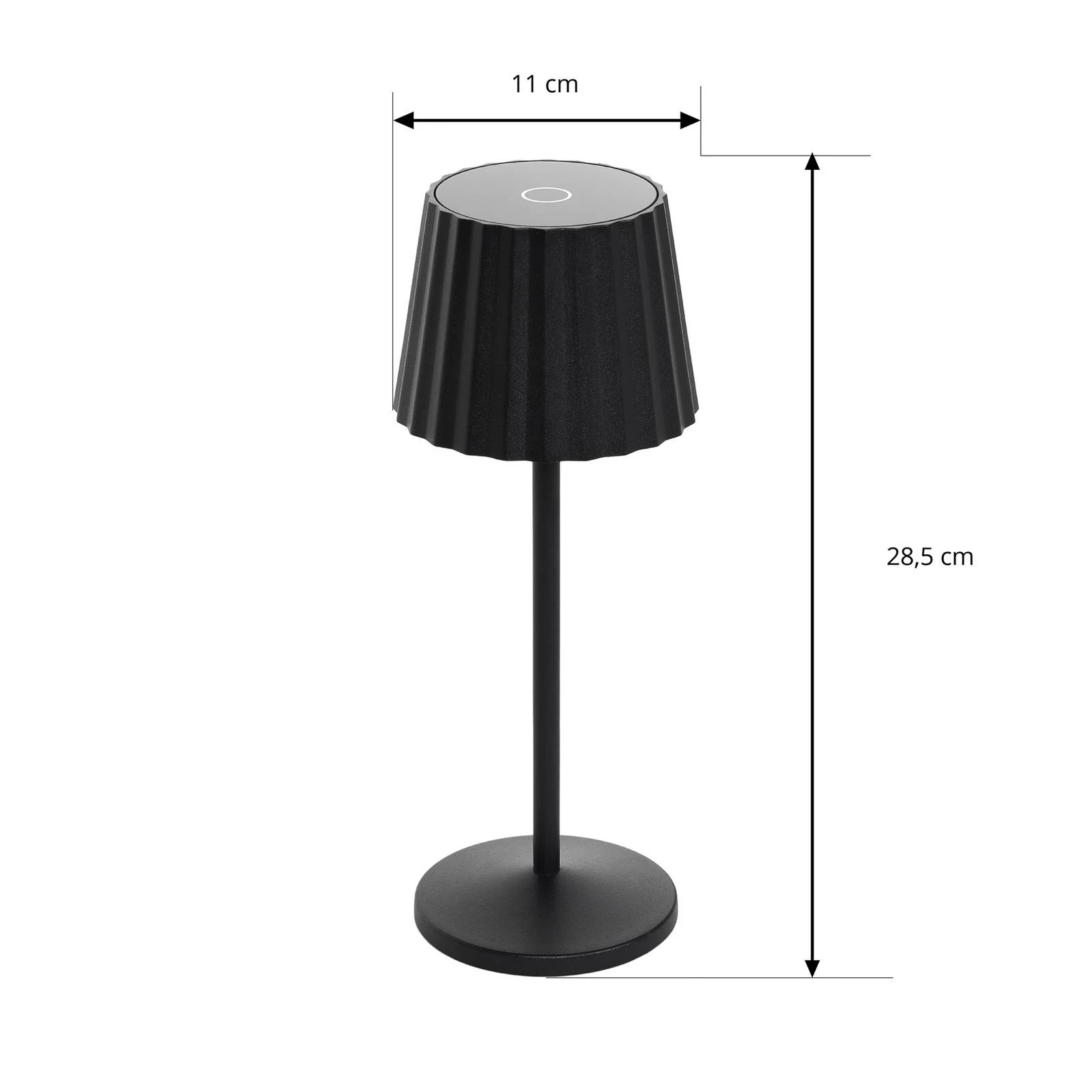 Lindby LED-Akku-Tischleuchte Esali, schwarz, 2er-Set günstig online kaufen