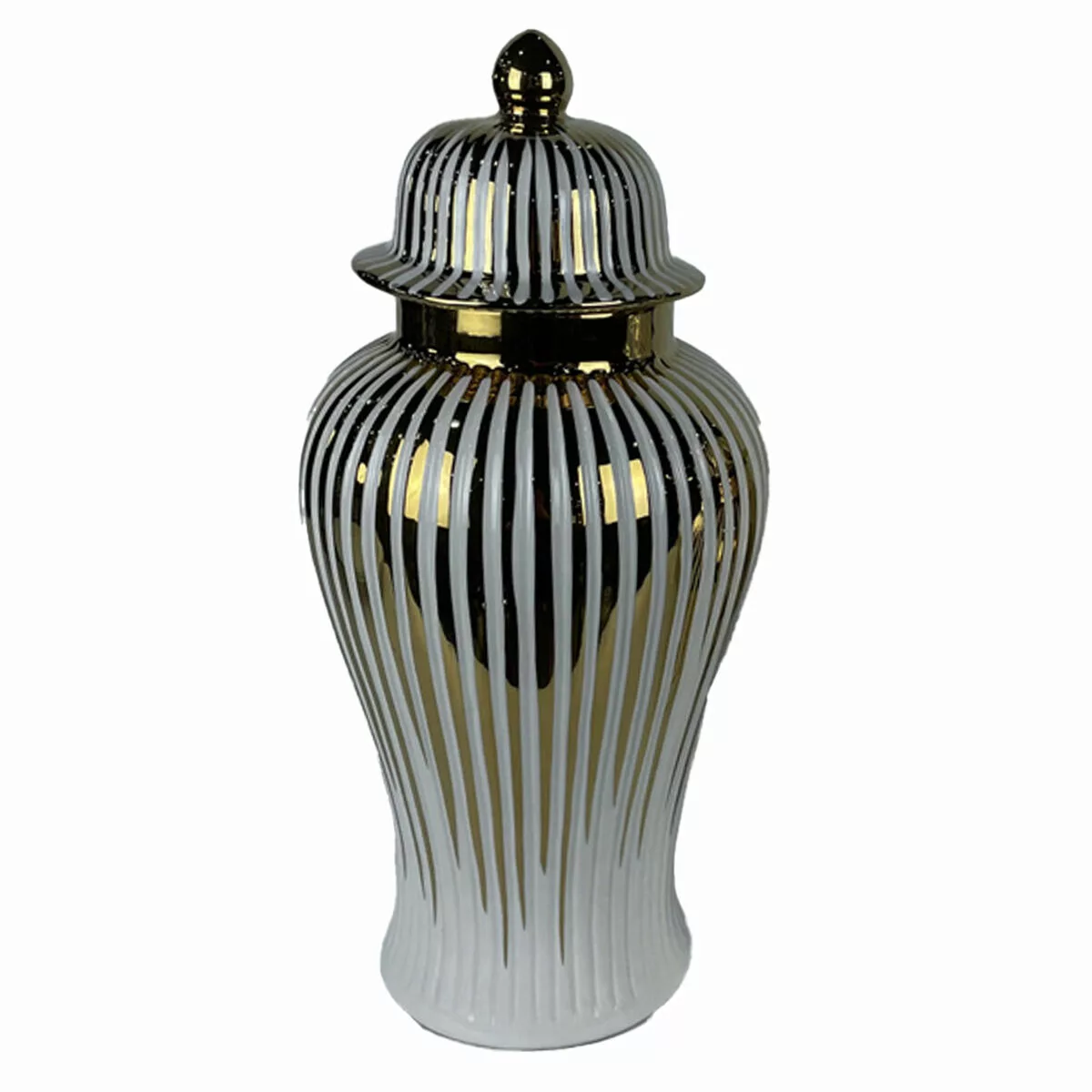 Vase Dkd Home Decor Porzellan Golden Weiß Orientalisch (20 X 20 X 43 Cm) günstig online kaufen