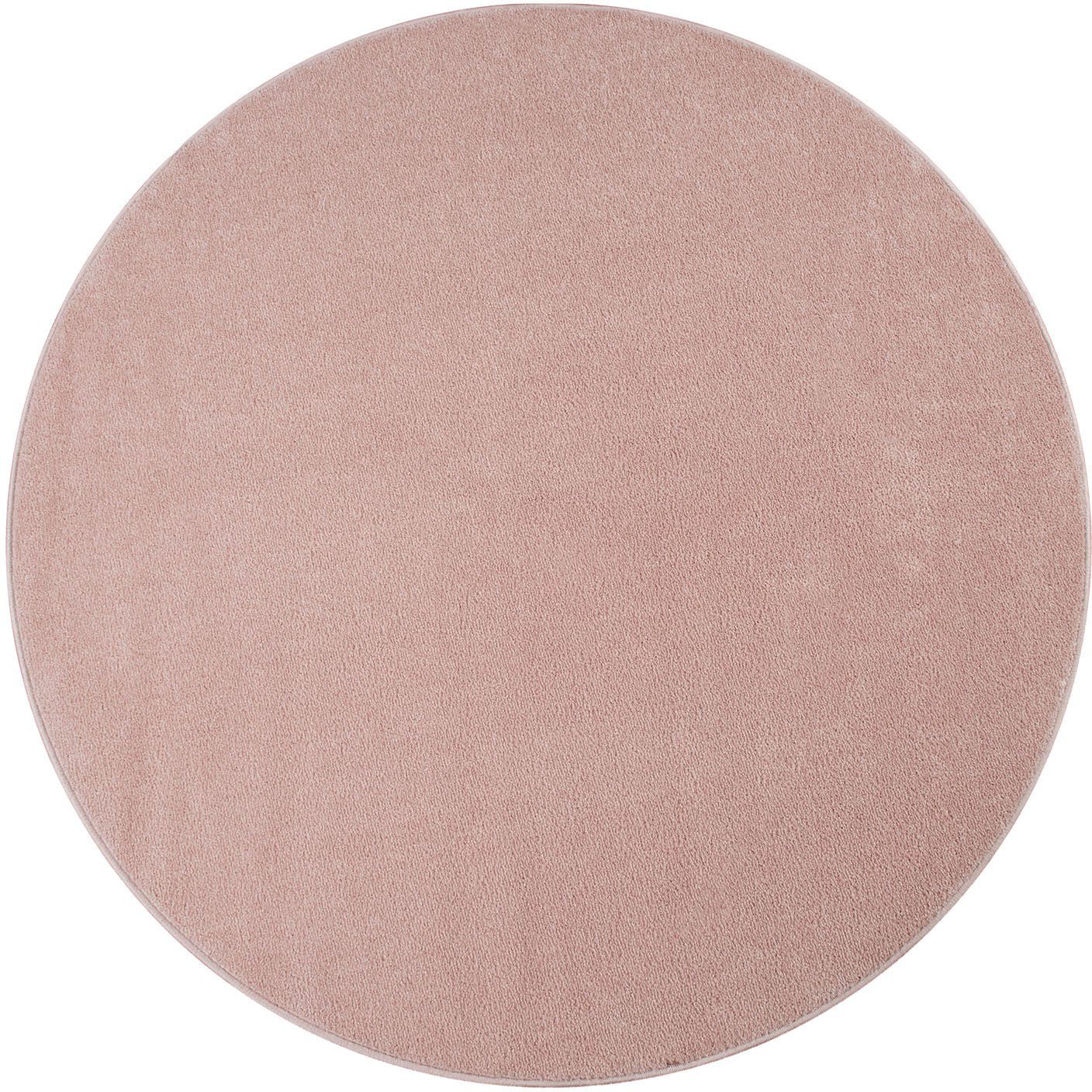 Paco Home Teppich »Porto 890«, rund, 13 mm Höhe, Kurzflor, Uni-Farben, idea günstig online kaufen