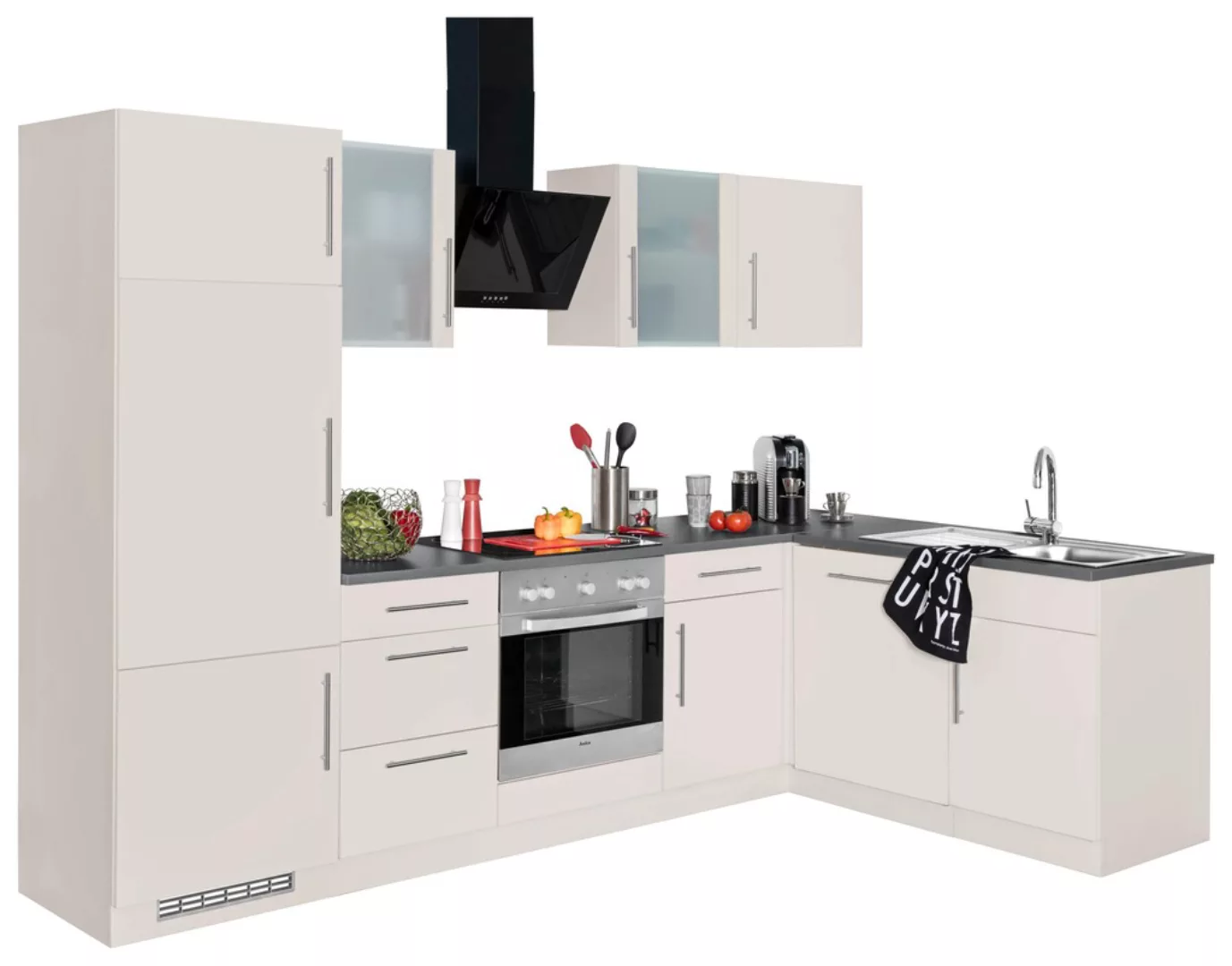 wiho Küchen Winkelküche "Cali", ohne E-Geräte, Stellbreite 280 x 170 cm günstig online kaufen