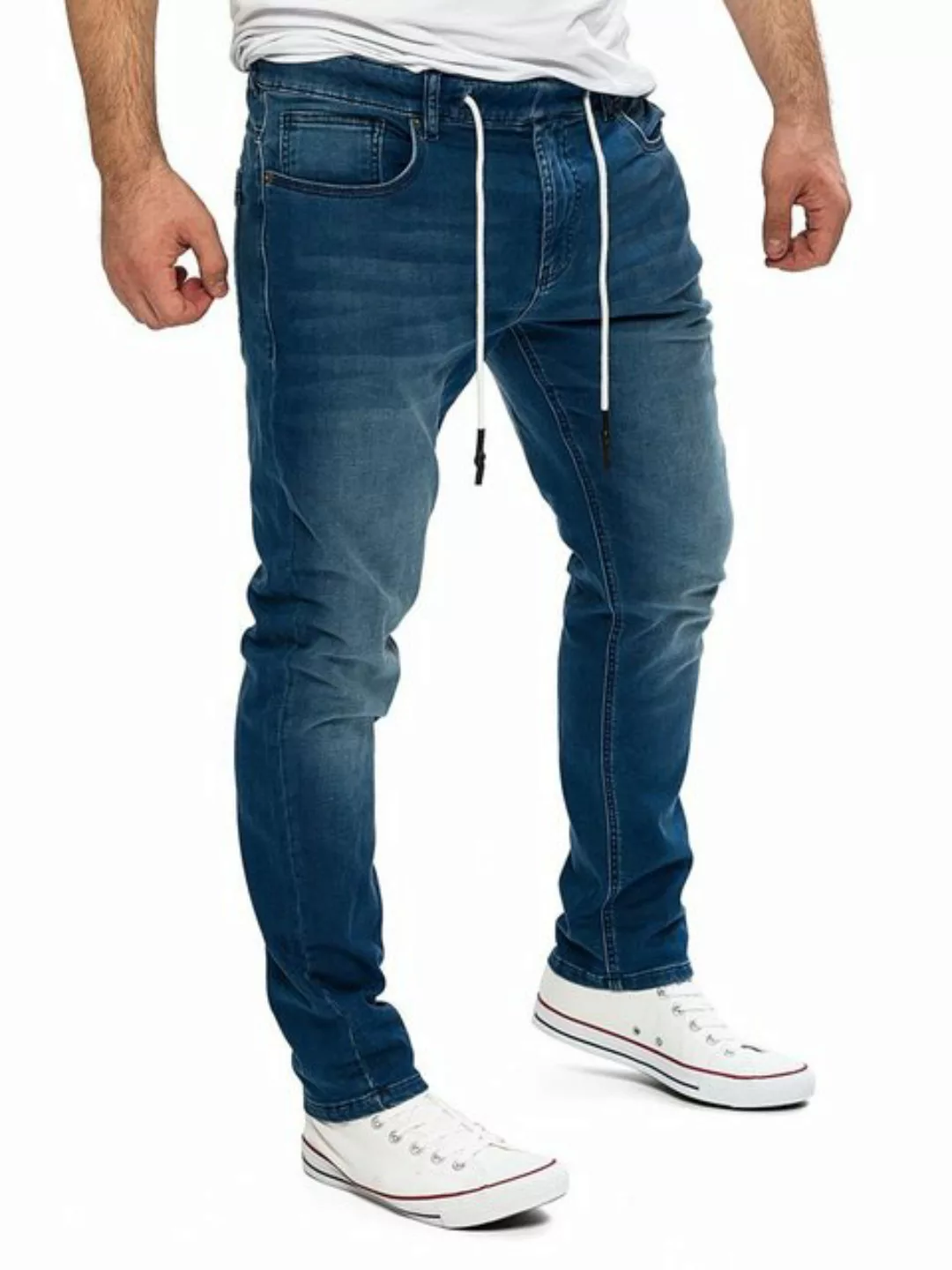 Yazubi Slim-fit-Jeans Herren Sweathose in Jeansoptik Erik Schmale Jeans, mi günstig online kaufen