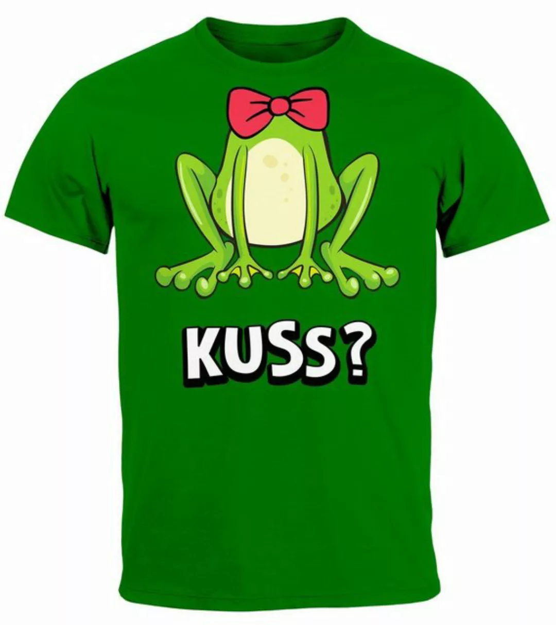 MoonWorks Print-Shirt Herren T-Shirt Fasching Karneval Frosch Prinz Kostüm- günstig online kaufen