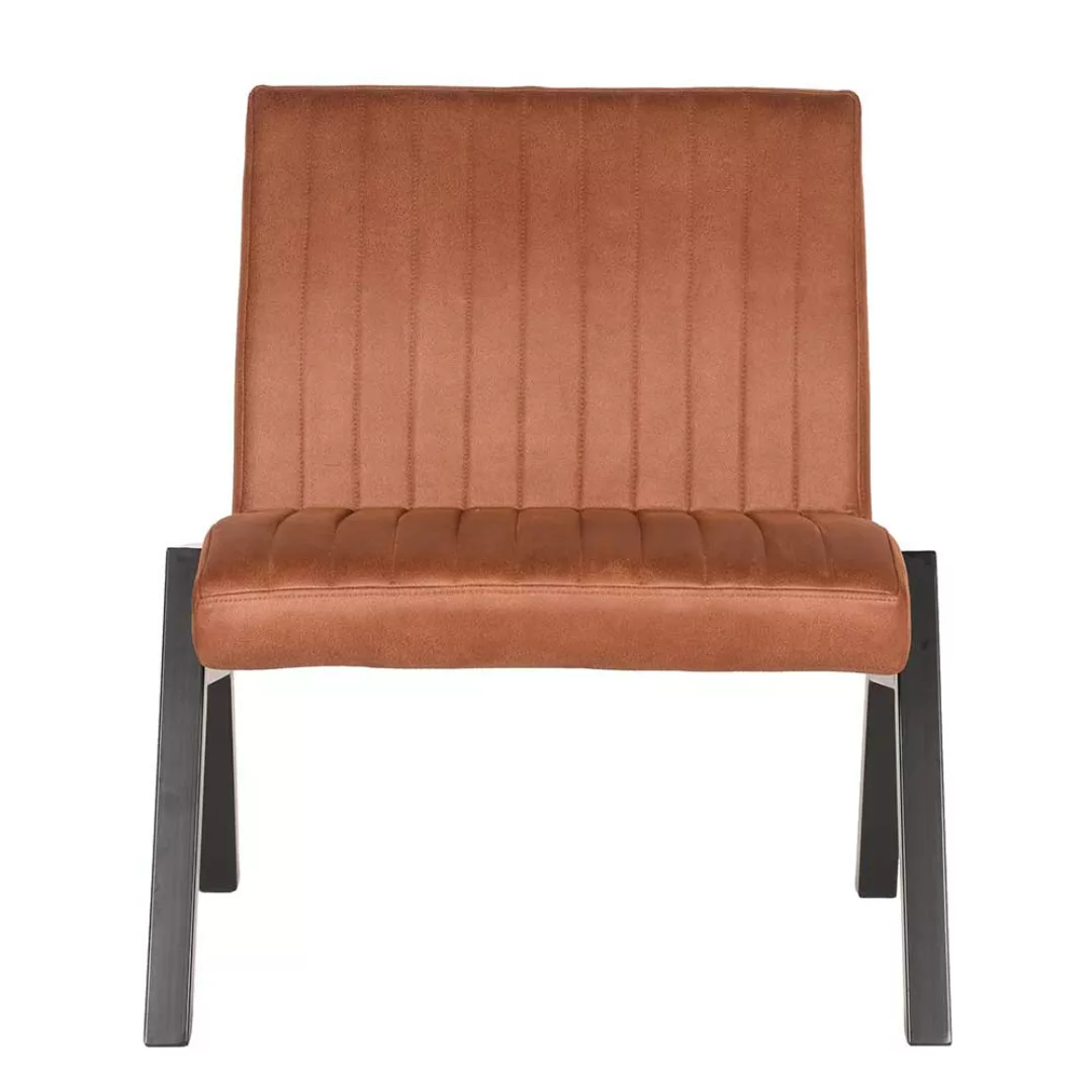 Lounge Sessel in Cognac Braun Microfaser modern günstig online kaufen