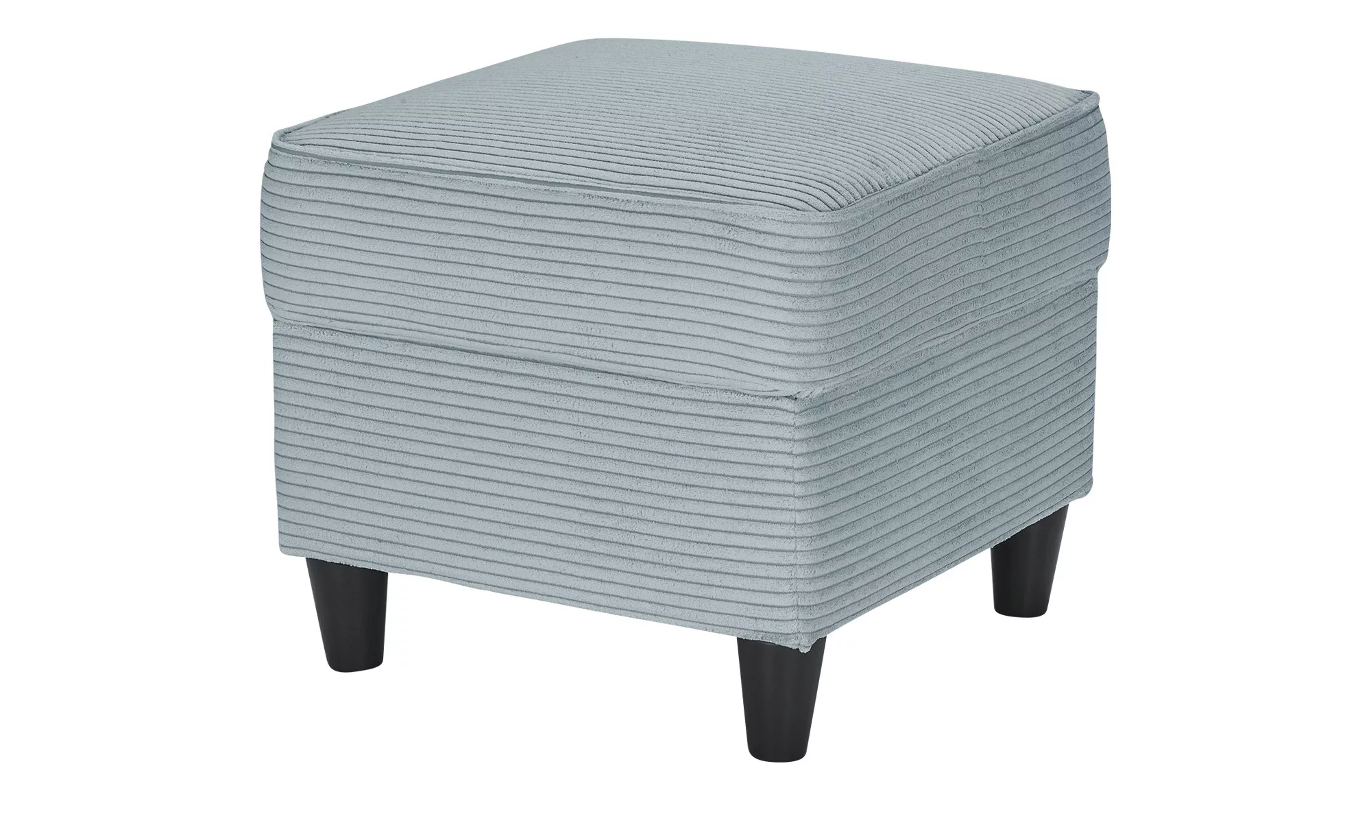 Hocker  Kivana ¦ grau ¦ Maße (cm): B: 52 H: 45 T: 52.0 Polstermöbel > Hocke günstig online kaufen