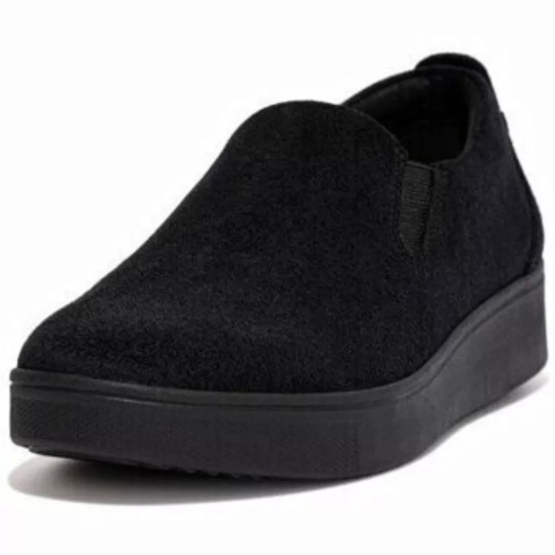 FitFlop  Sneaker RALLY II SUEDE SLIP-ON SNEAKERS ALL BLACK günstig online kaufen