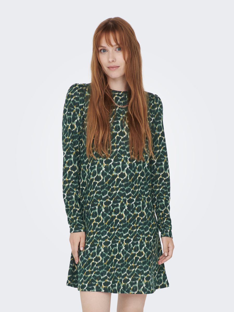 ONLY A-linien Kleid Mit Langen Ärmeln Damen Grün günstig online kaufen