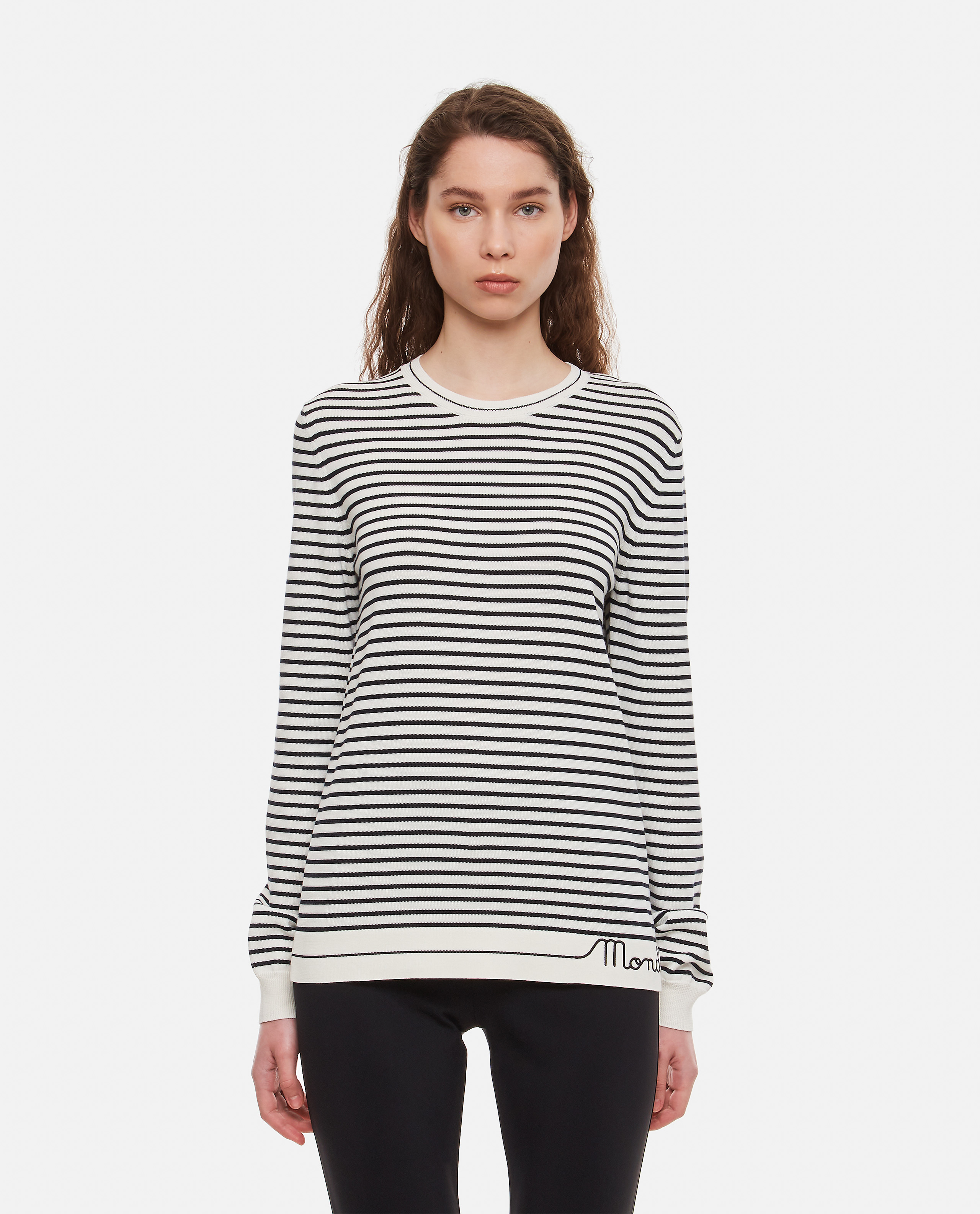 STRIPED KNITTED CREWNECK SWEATER günstig online kaufen