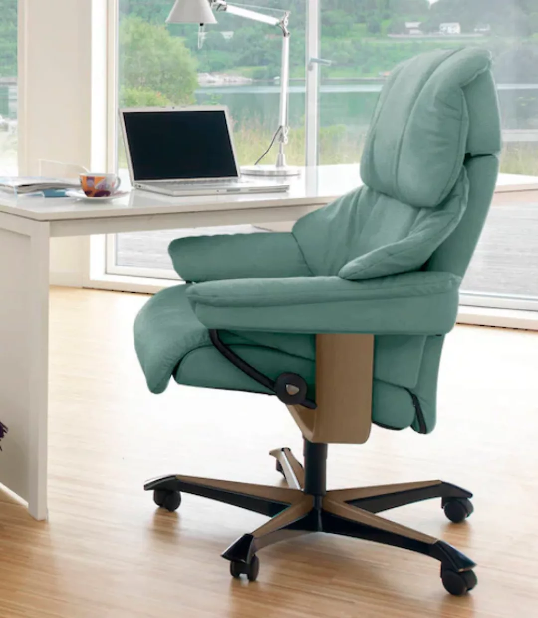 Stressless® Relaxsessel »Reno«, mit Home Office Base, Größe M, Gestell Eich günstig online kaufen