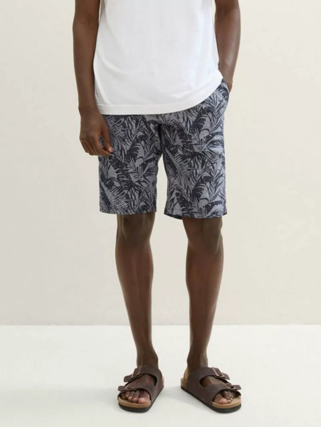 TOM TAILOR Bermudas Regular Shorts mit Leinen günstig online kaufen