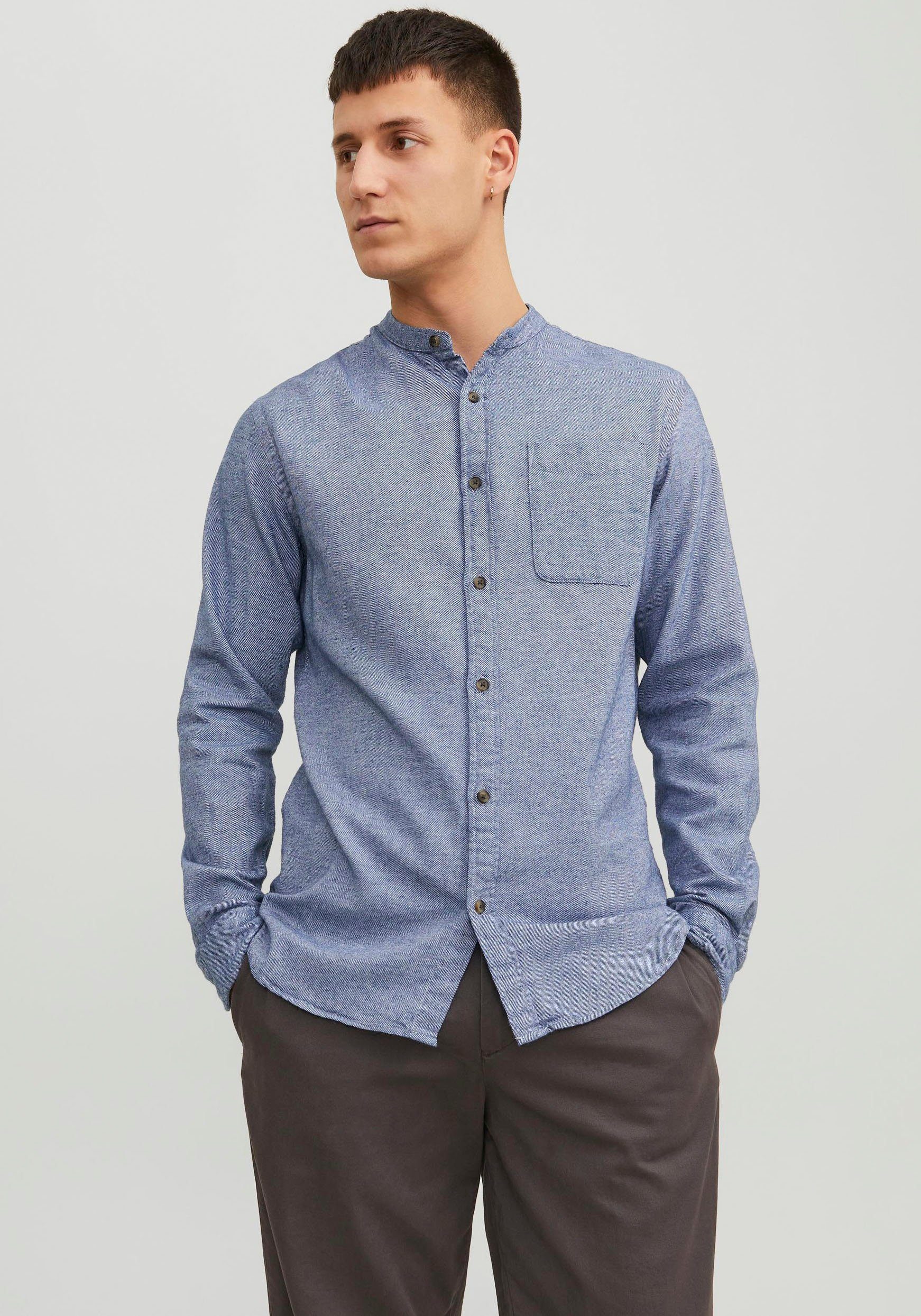 Jack & Jones Langarmhemd JJEBAND MELANGE günstig online kaufen