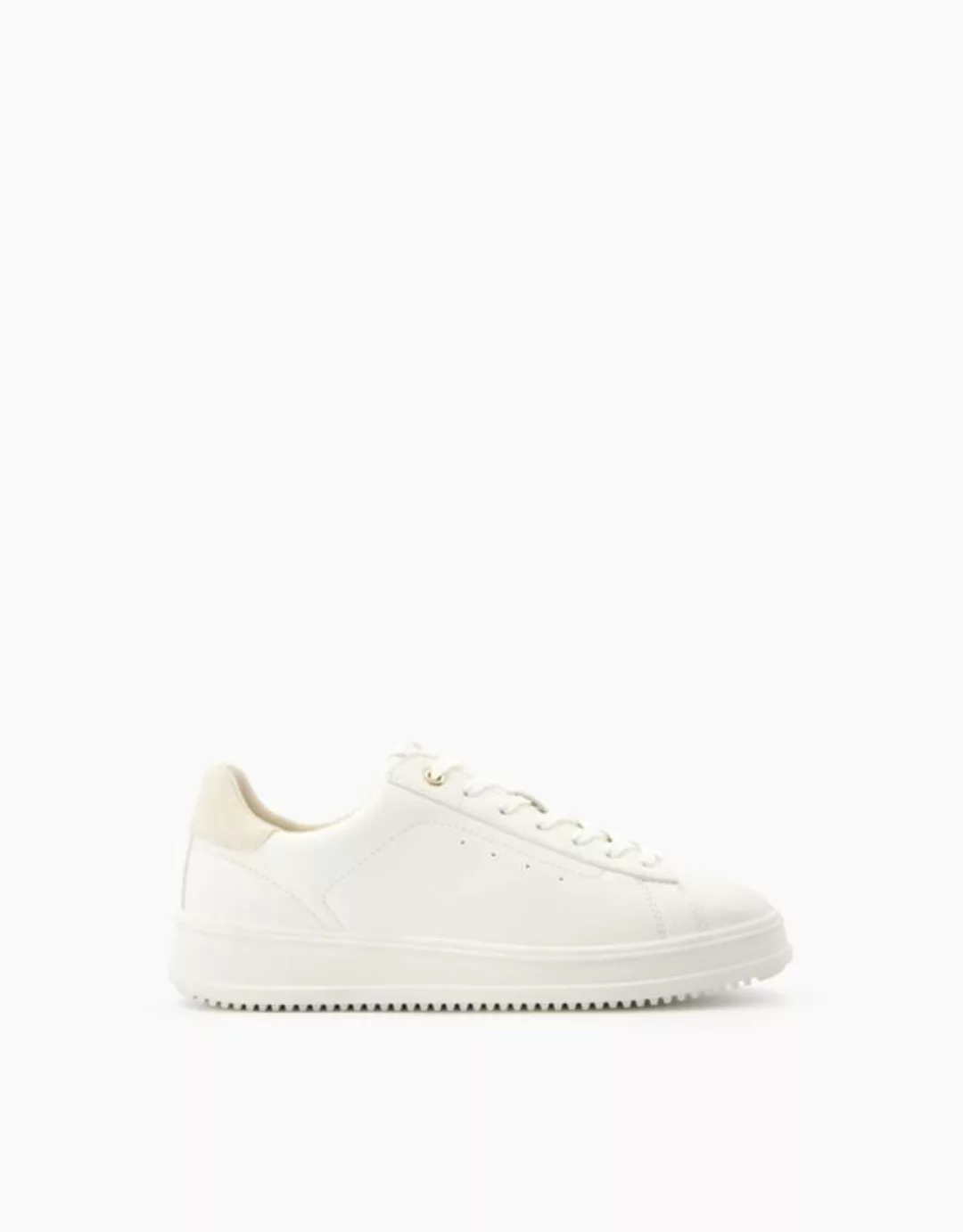 Bershka Kombinierte Sneaker Damen 35 Weiss günstig online kaufen