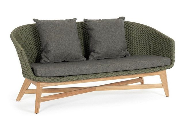 Natur24 Sofa Sofa Coachella 168x78x77cm Teakholz Sofa Couch günstig online kaufen