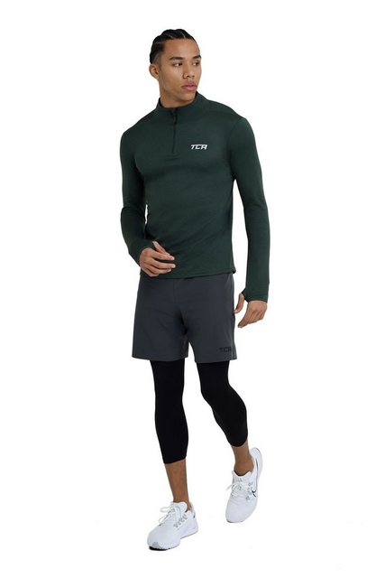 TCA Langarmshirt TCA Herren Cloud Fleece Sporttop Laufshirt - Dunkelgrün, X günstig online kaufen