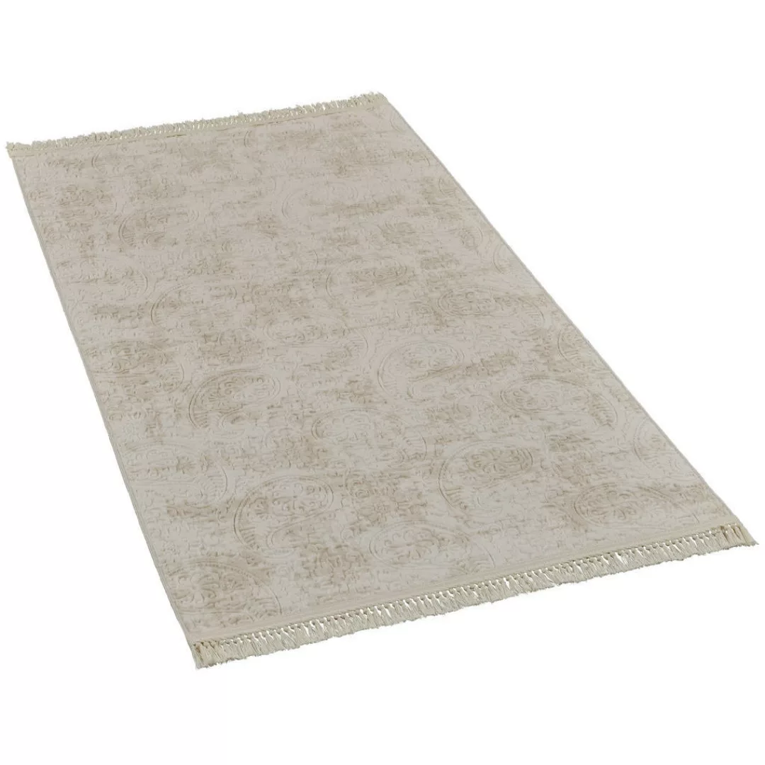 Webteppich Nevra creme B/L: ca. 80x150 cm günstig online kaufen