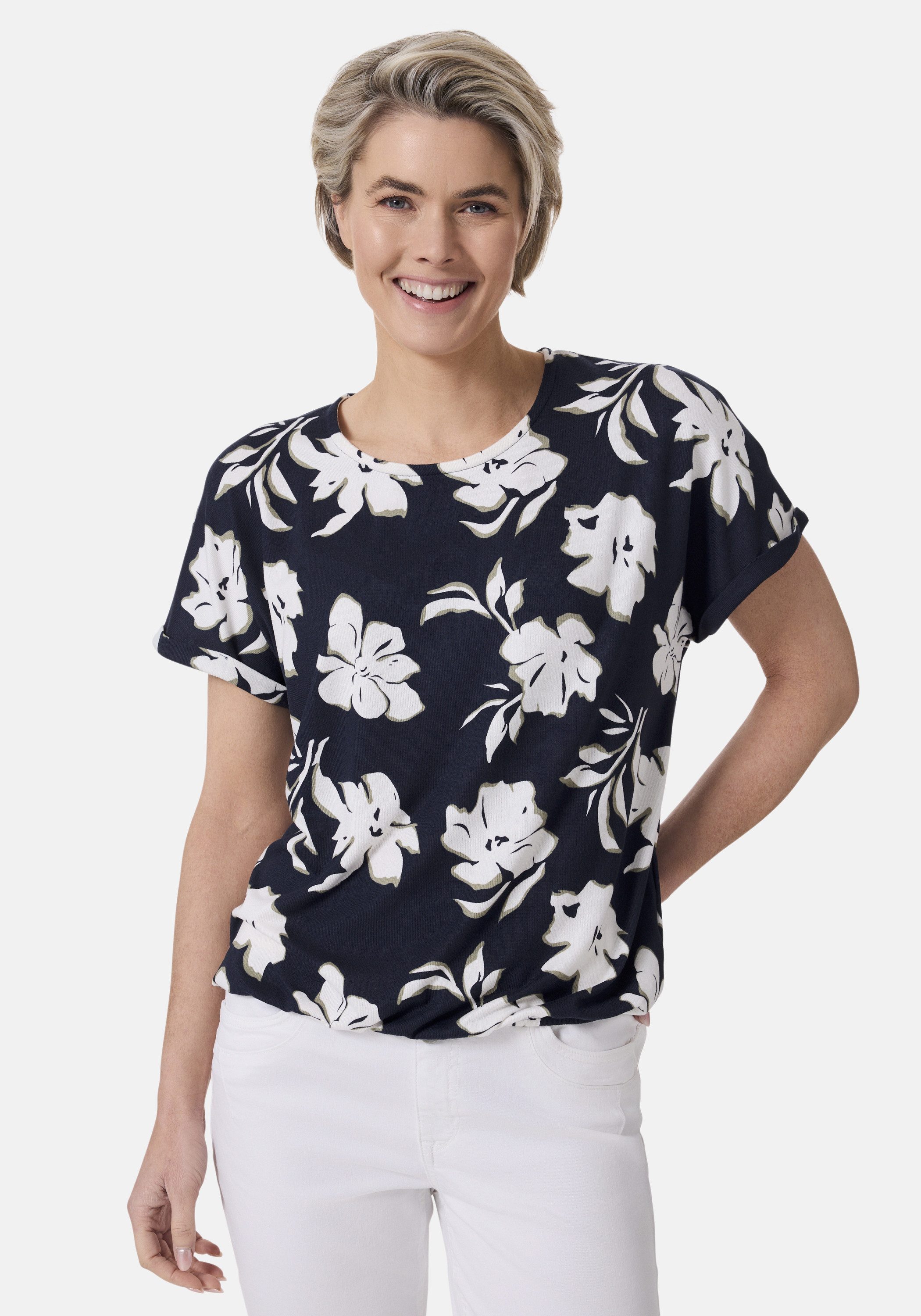 STOOKER WOMEN Kurzarmshirt "CLEA Print T-Shirt", Regular Fit T-Shirt Spitze günstig online kaufen