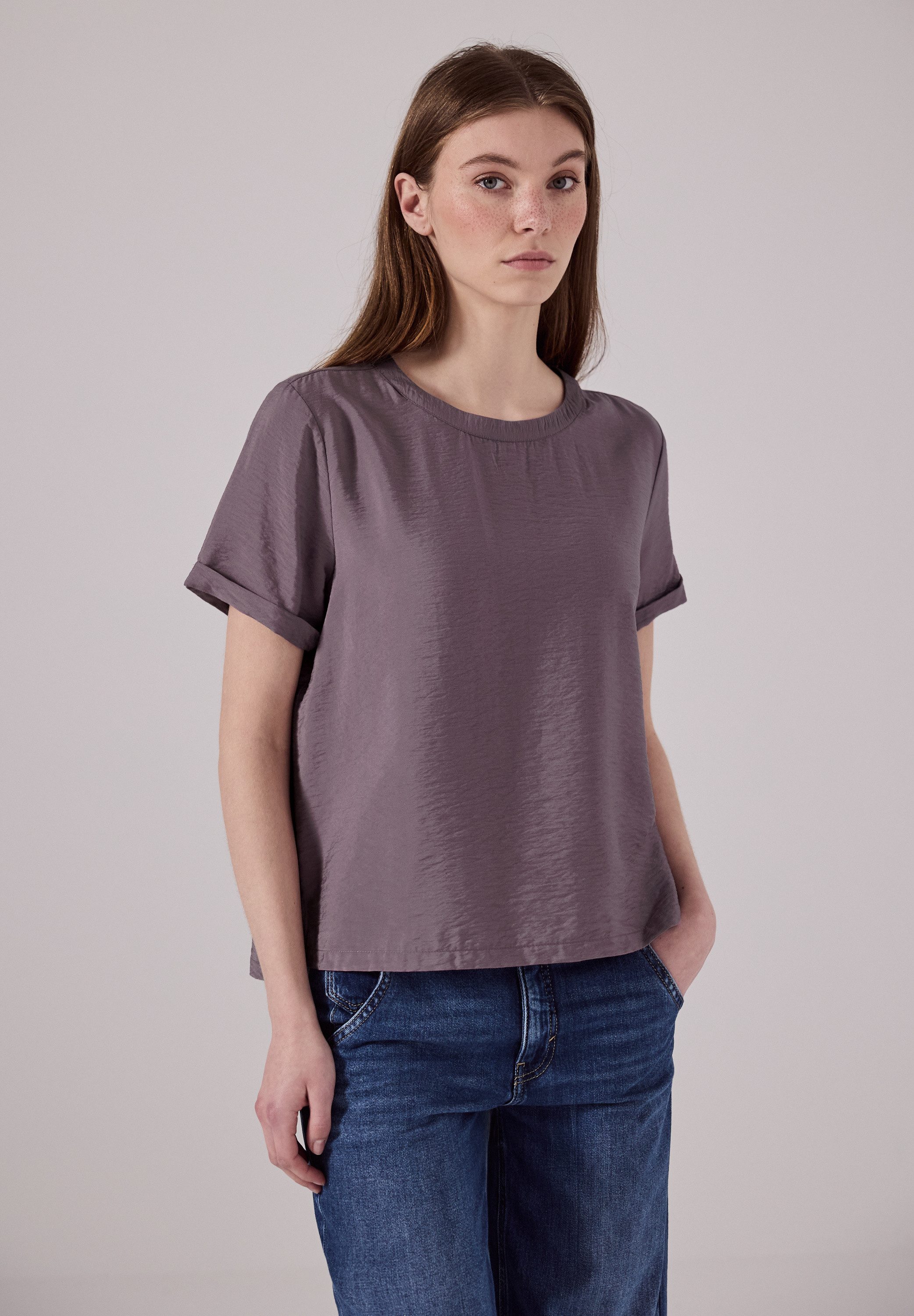 STREET ONE STUDIO Shirtbluse, aus softem Materialmix günstig online kaufen