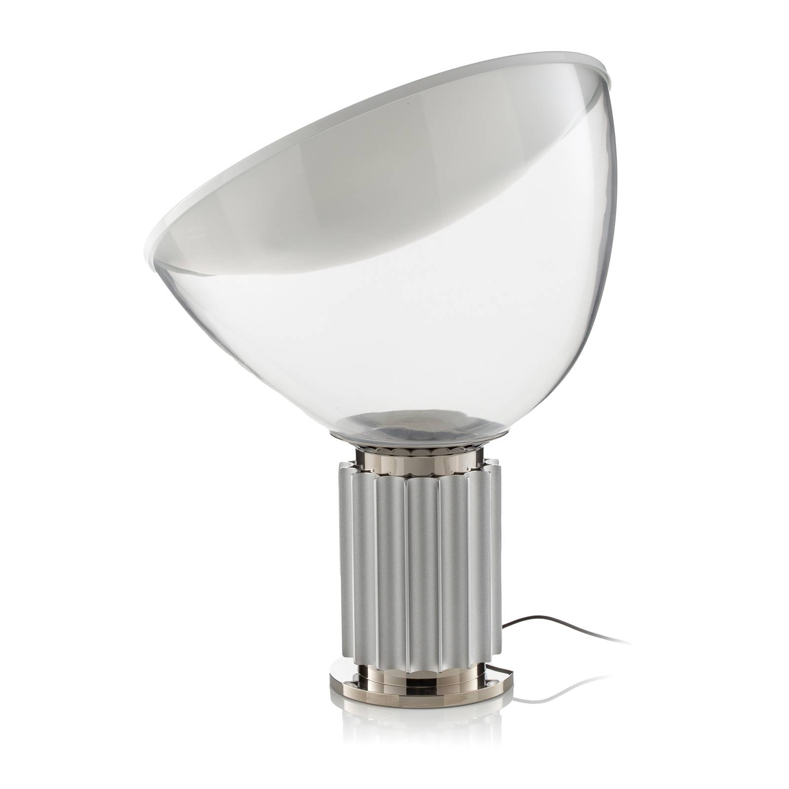 Tischleuchte Taccia LED Small (1962) glas silber / Diffusor aus Glas - H 48 günstig online kaufen