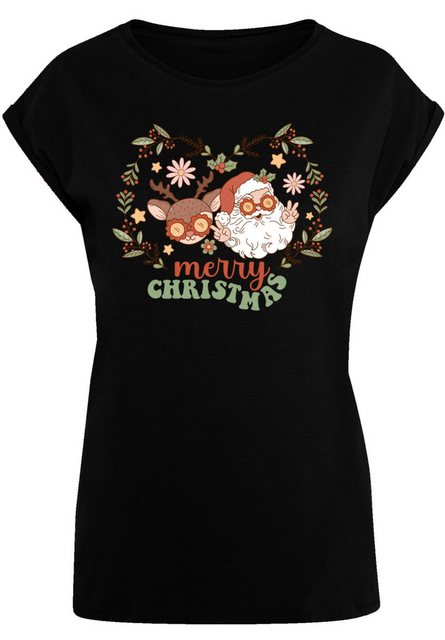 F4NT4STIC T-Shirt Weihnachten Hippie Santa And Reindeer Premium Qualität, W günstig online kaufen