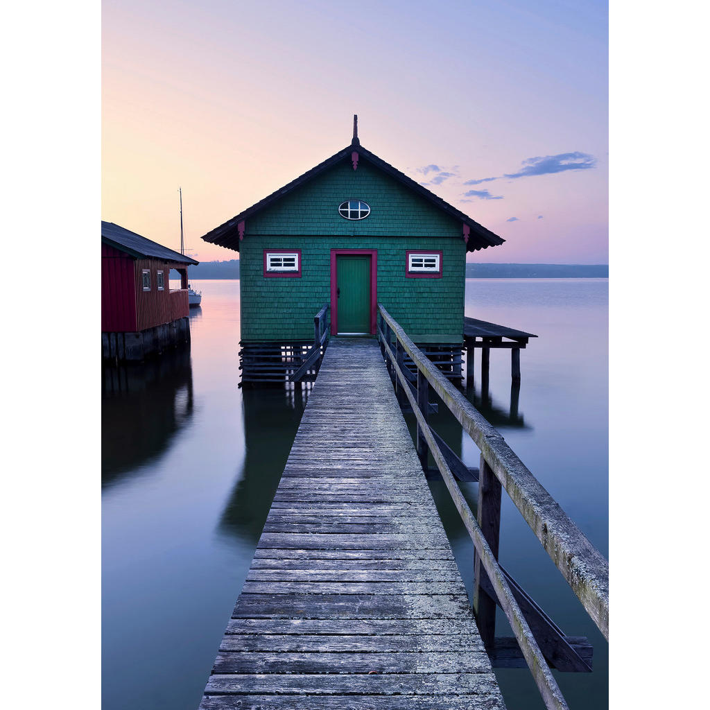 Komar Fototapete Das grüne Bootshaus B/L: ca. 200x280 cm günstig online kaufen