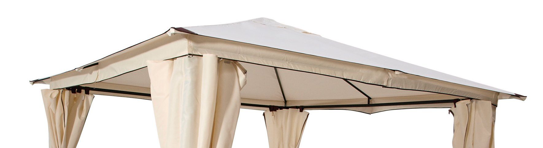 DEGAMO Pavillon-Ersatzdach VENEZIA, 300x300cm, Polyester PVC-beschichtet günstig online kaufen