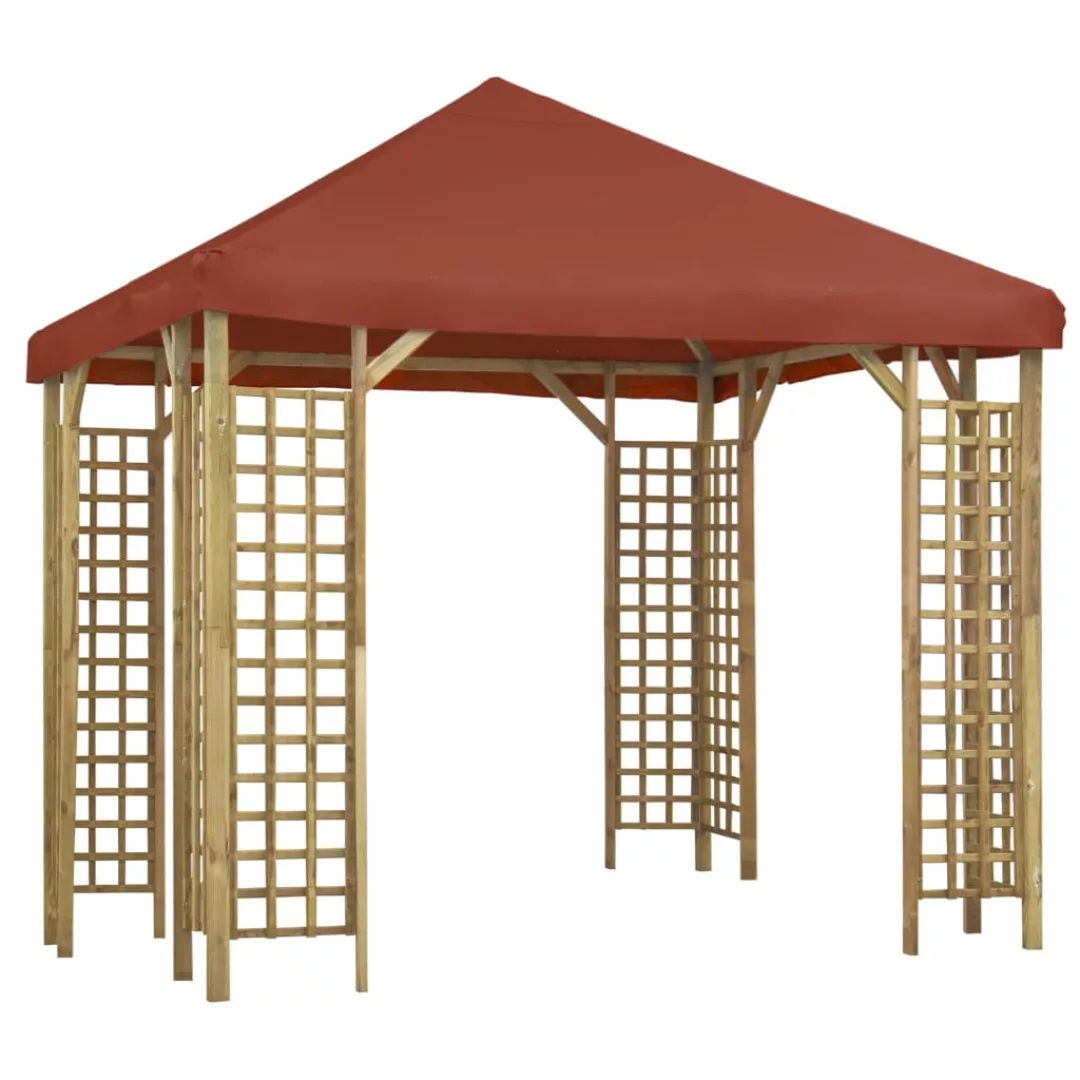 Pavillon 3 X 3 M Terrakottarot günstig online kaufen